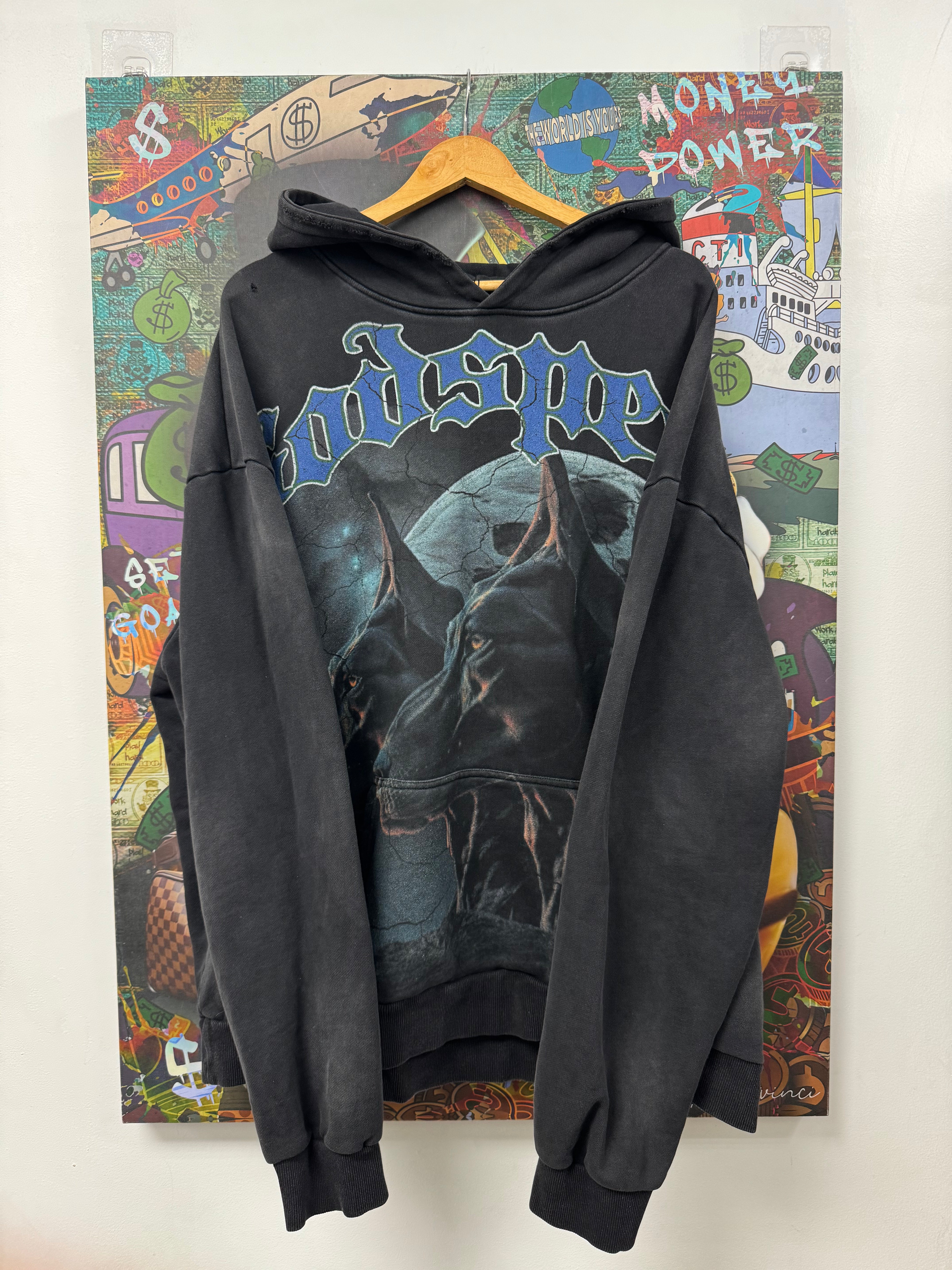 Godspeed Black Wash Watch Dog Hoodie