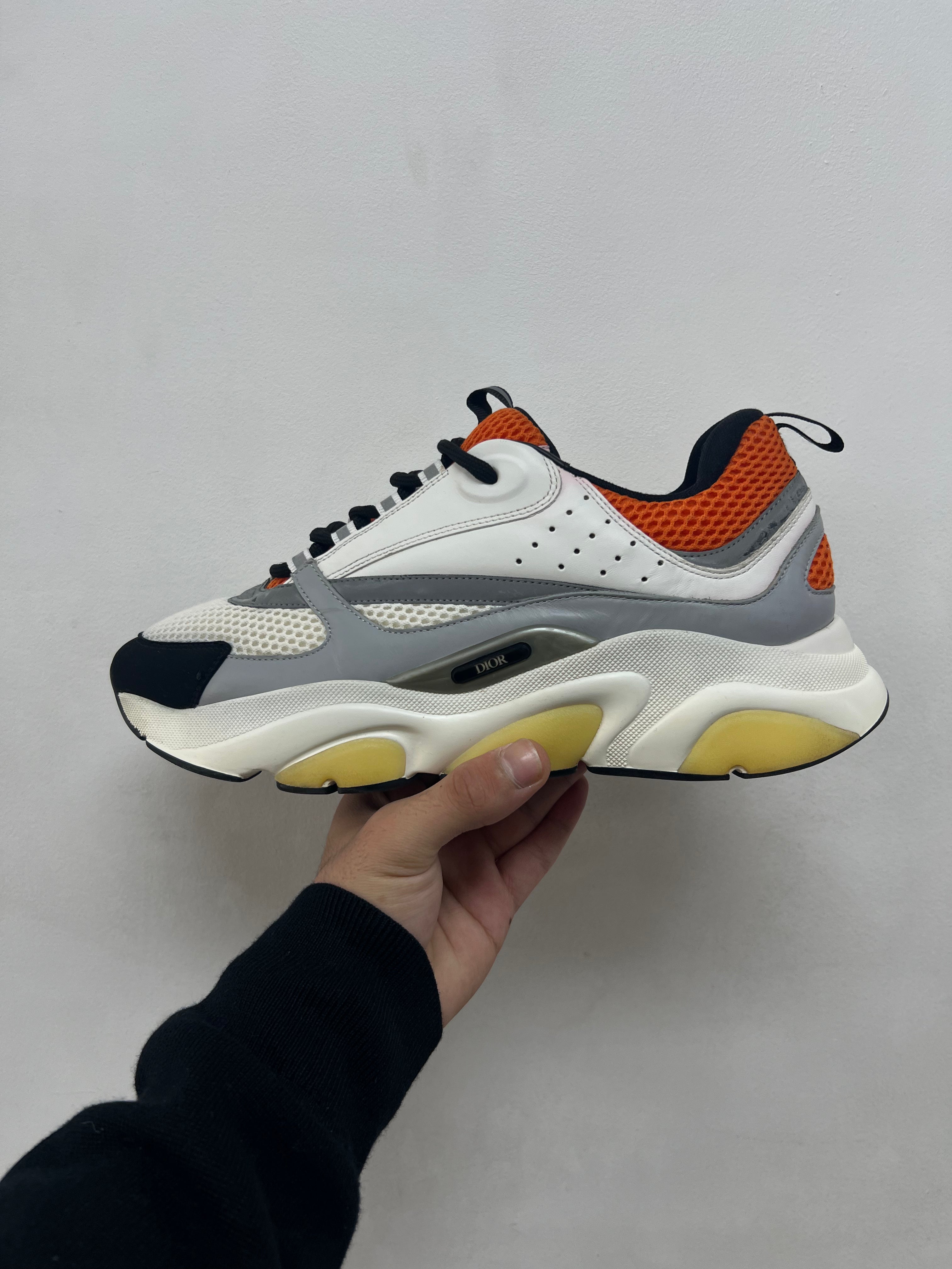 Dior White Orange B22 Sneakers