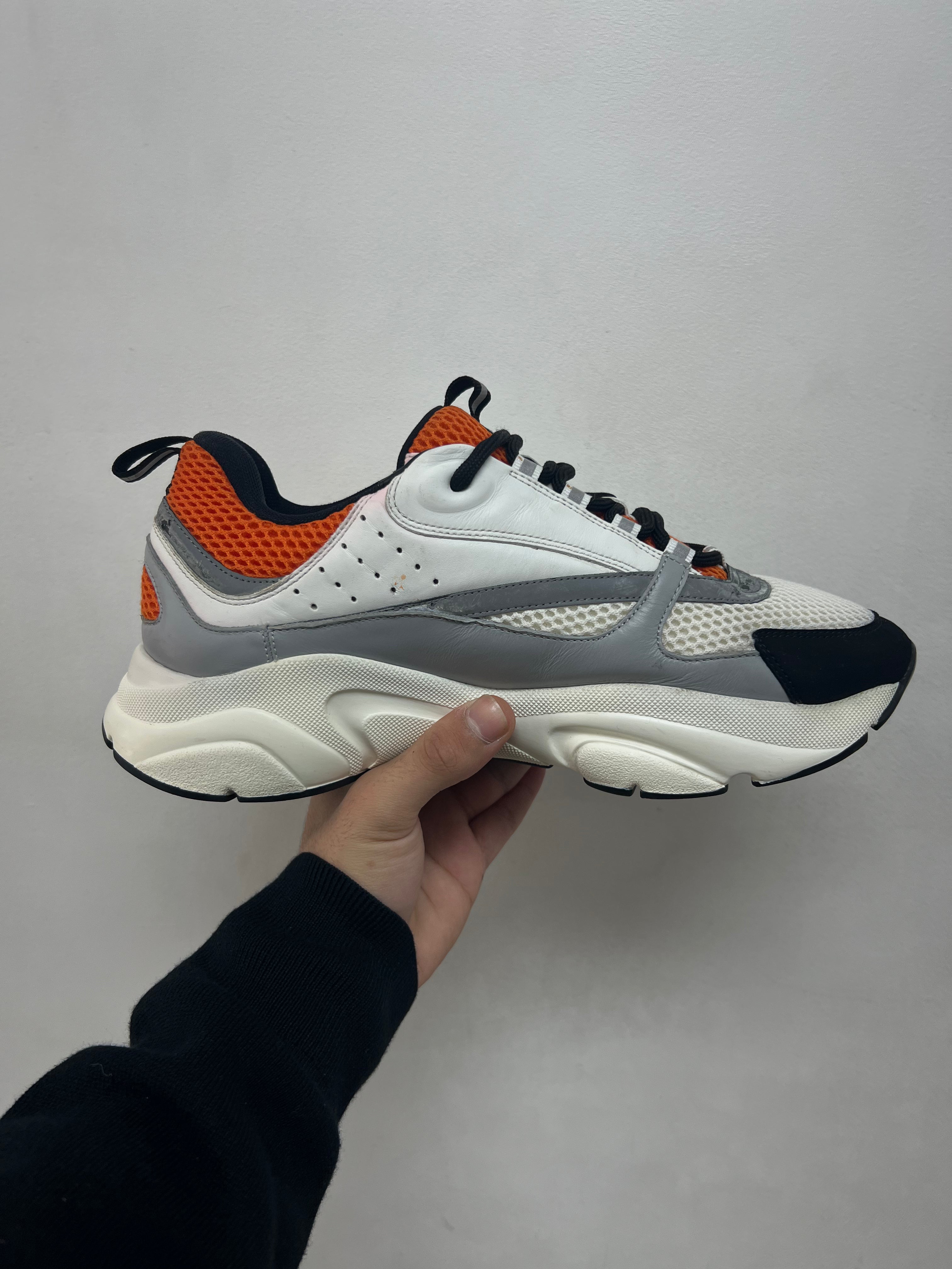Dior White Orange B22 Sneakers