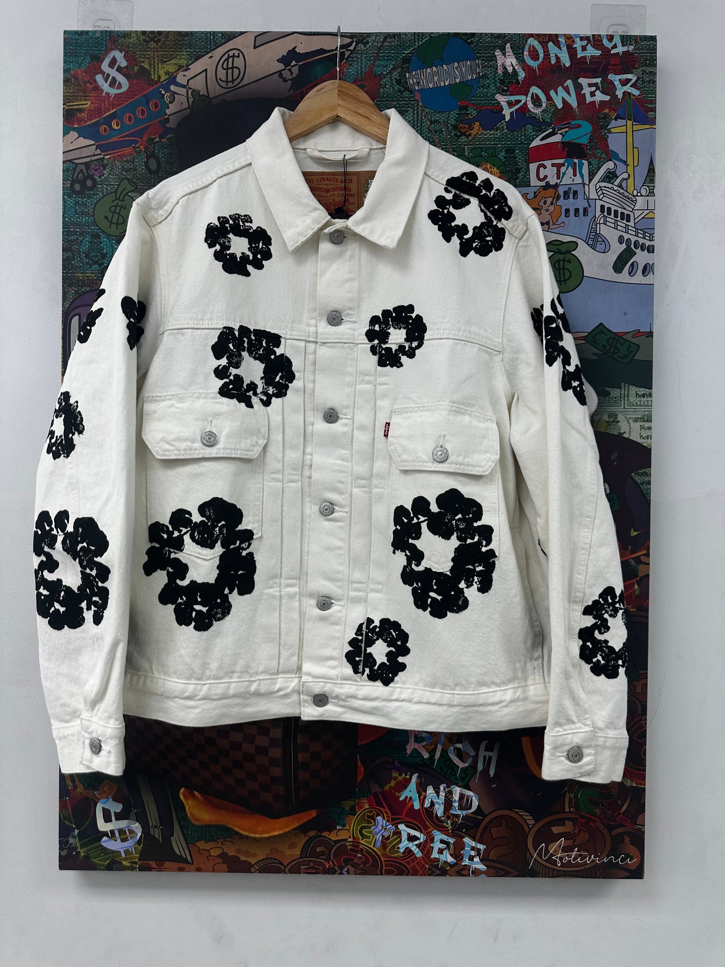 Denim Tears White Jean Jacket Like New Large
