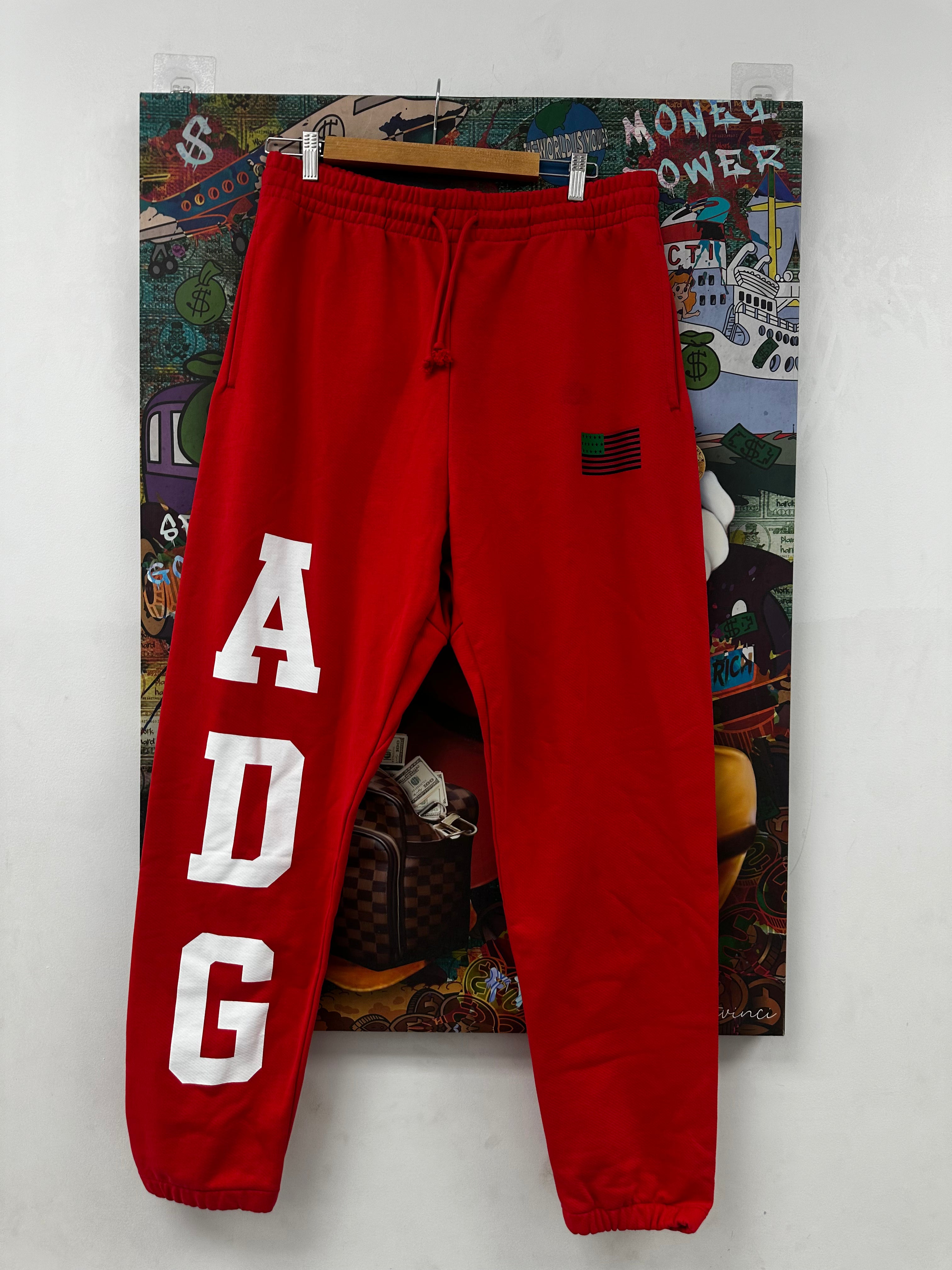 Denim Tears ADG Red Sweats New XL