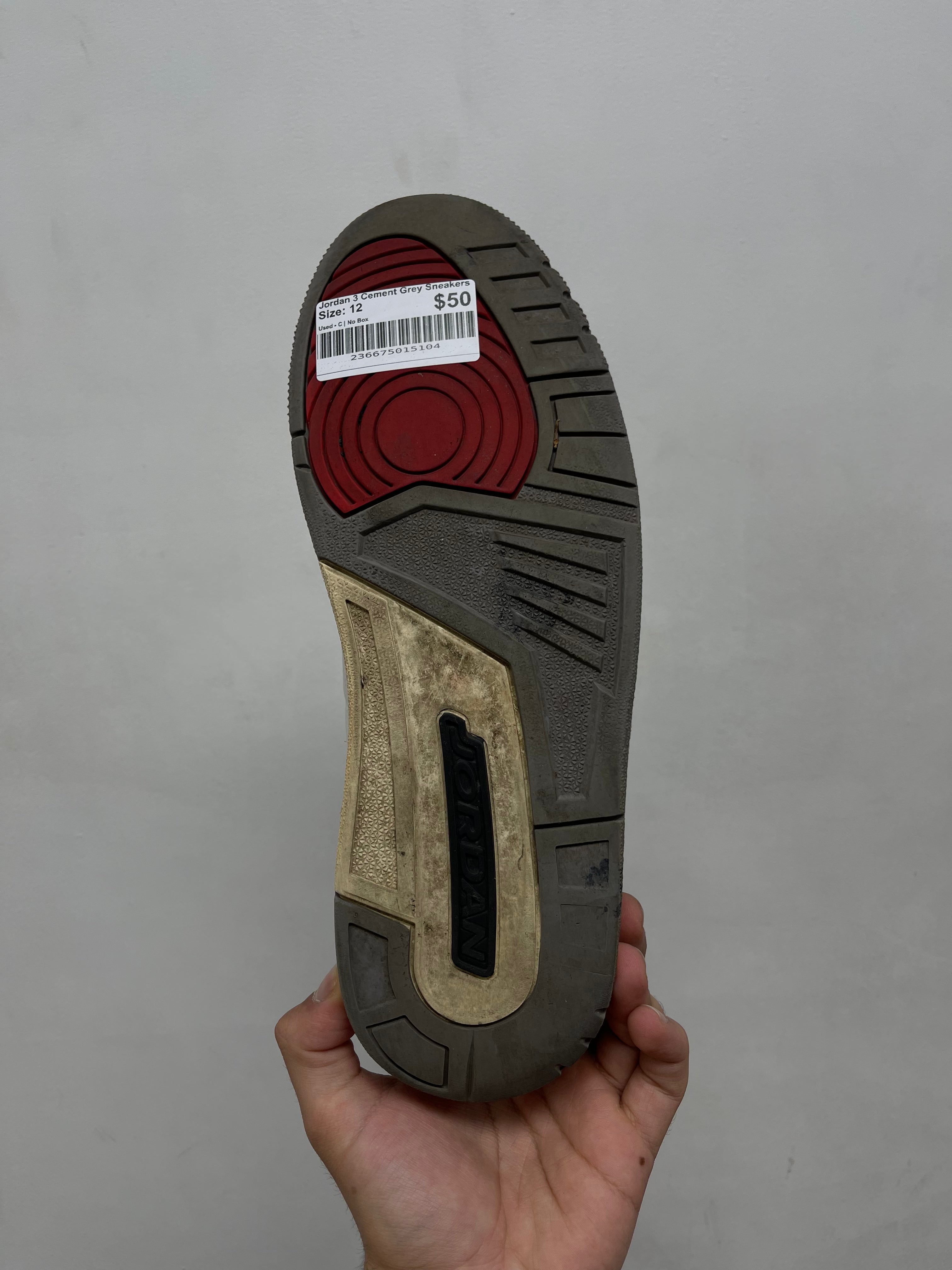 Jordan 3 Cement Grey Sneakers