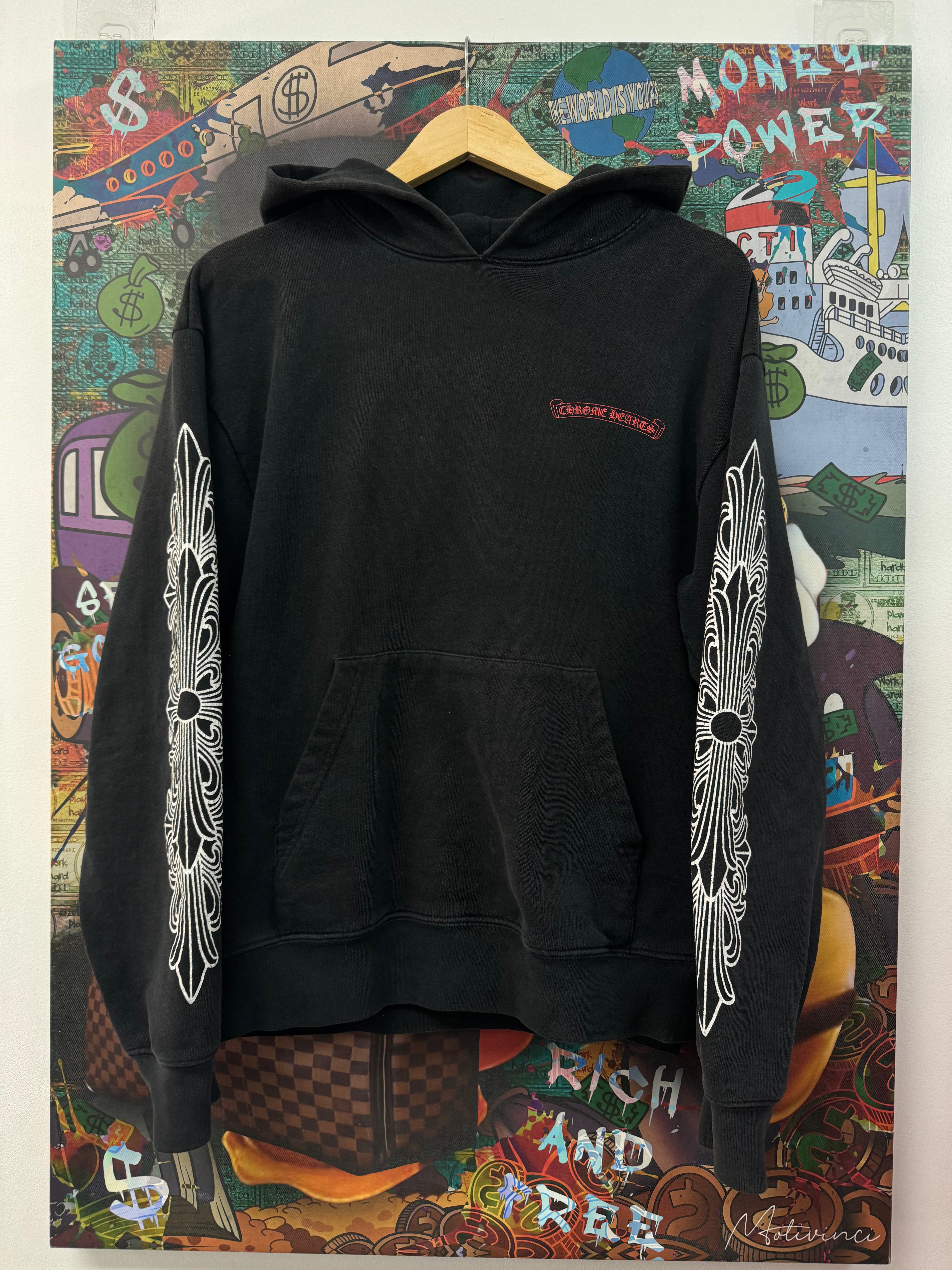 Chrome Hearts Black Matty Boy Chomper Hoodie