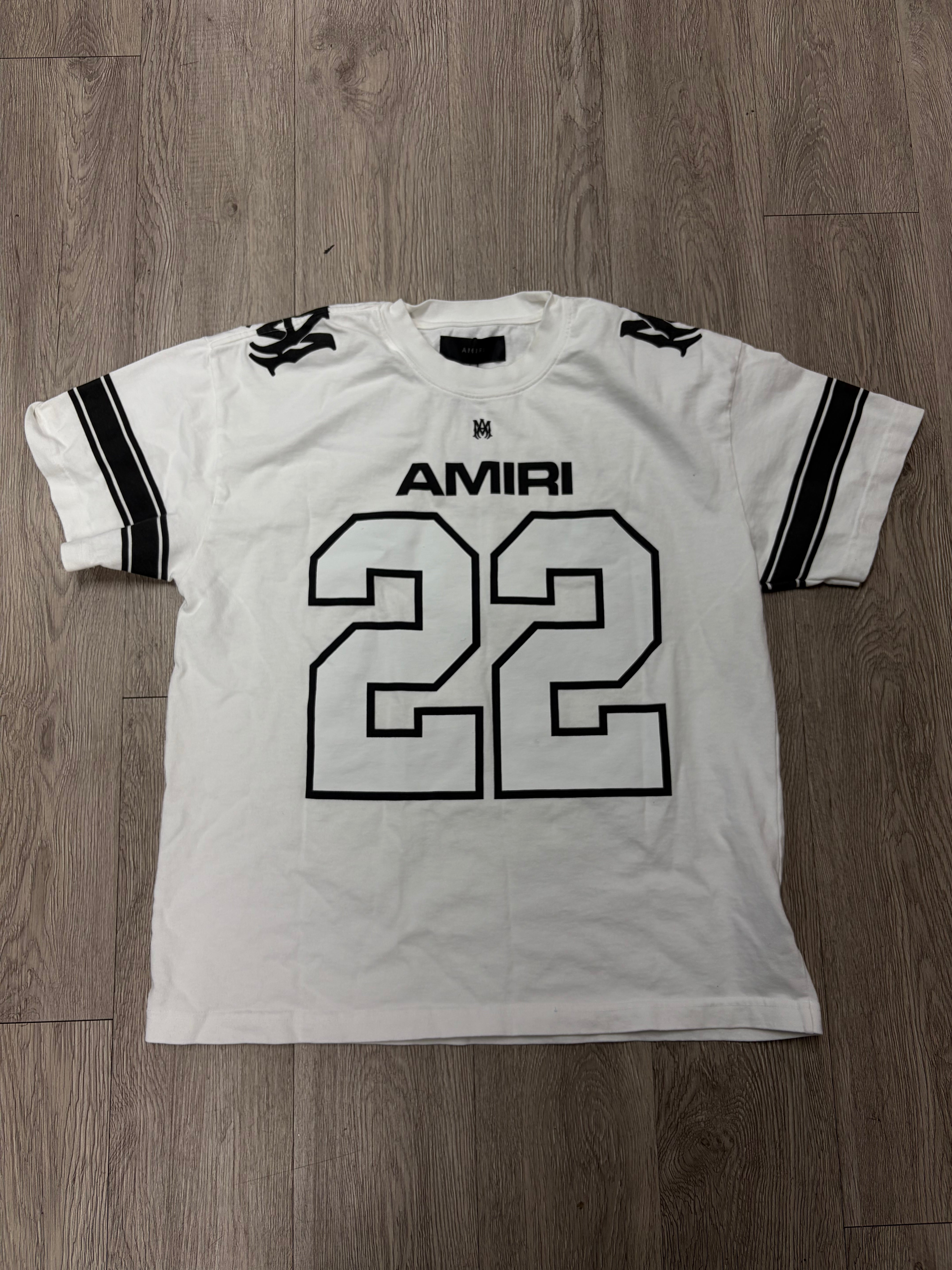 Amiri White Black 22 Skater Tee