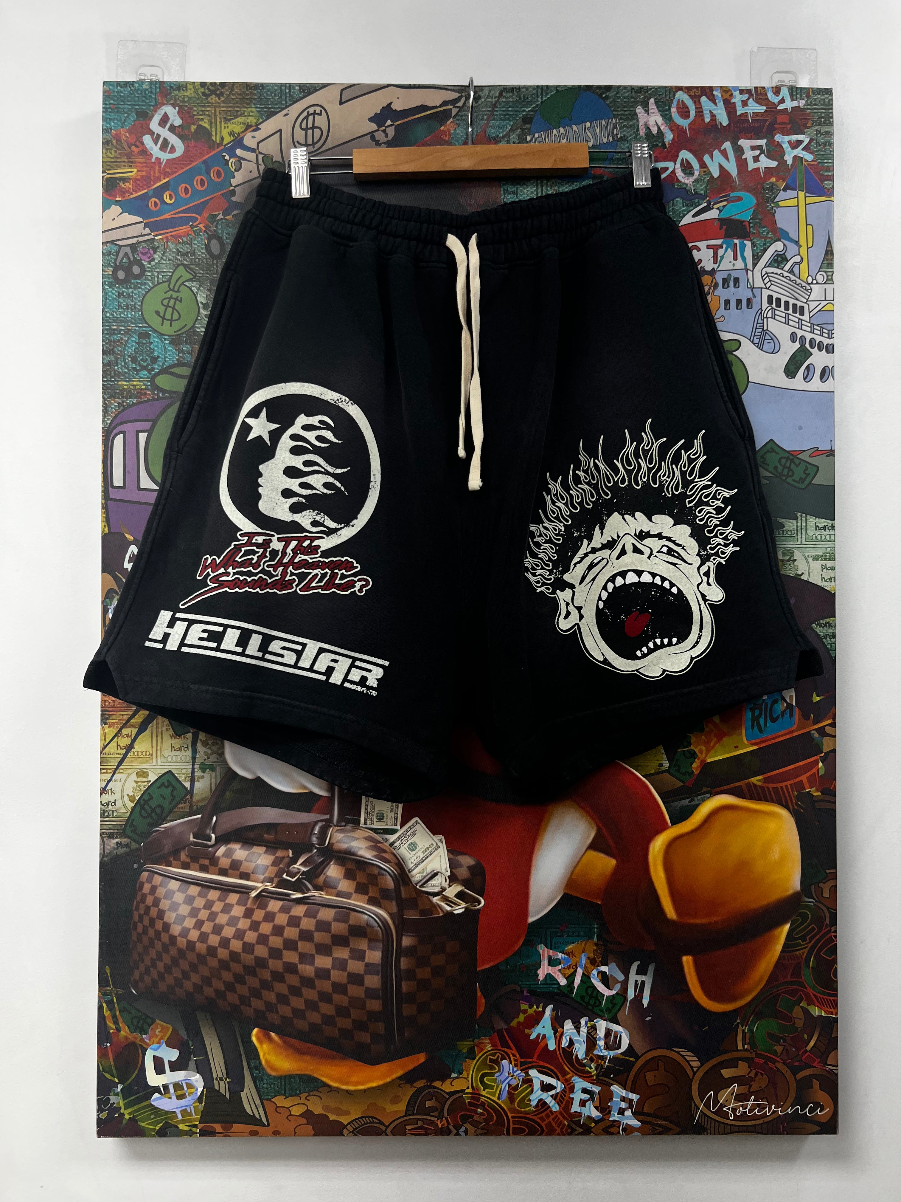 Hellstar Black Face Shorts