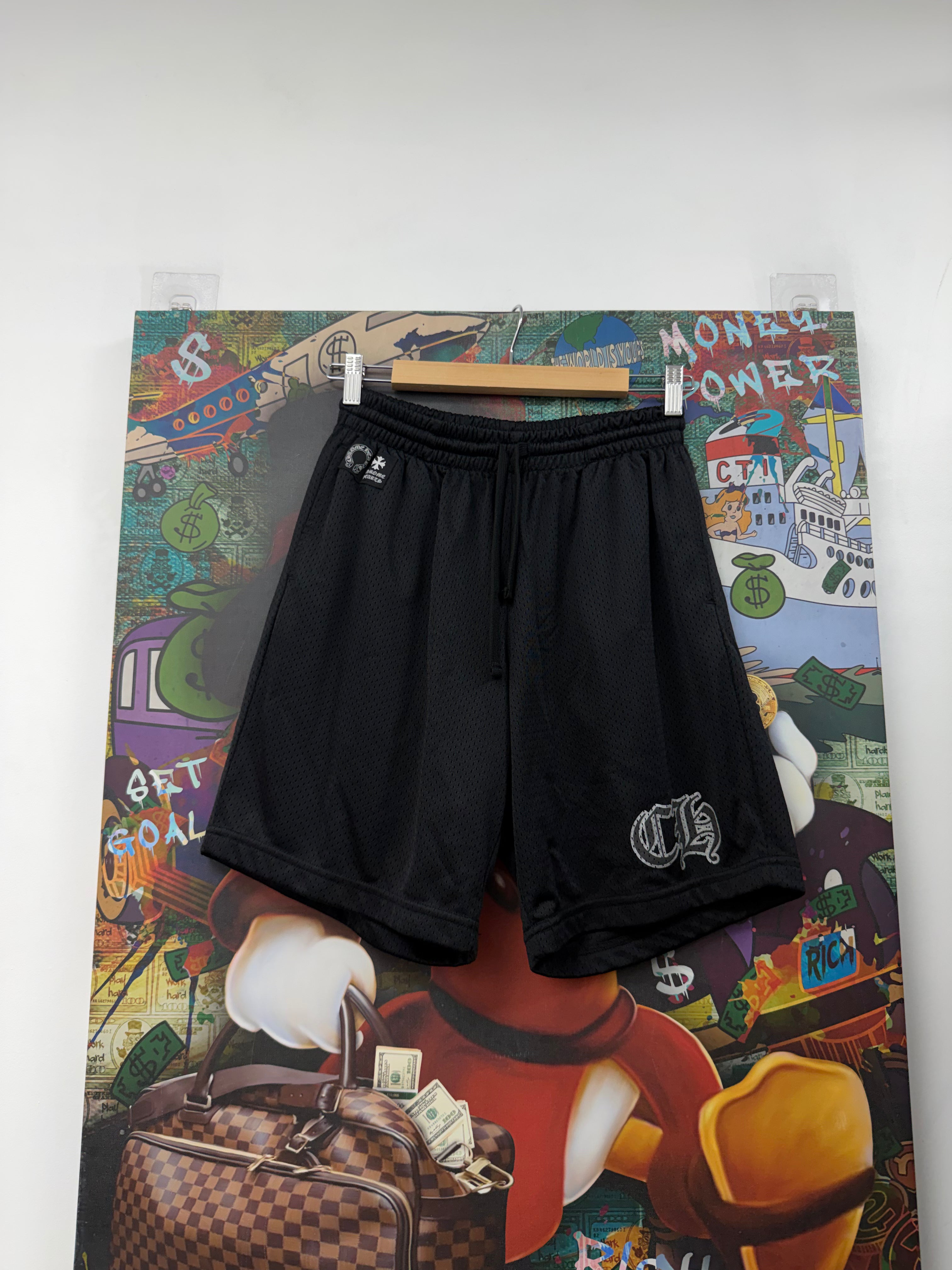 Chrome Hearts Black CH Mesh Shorts Shorts