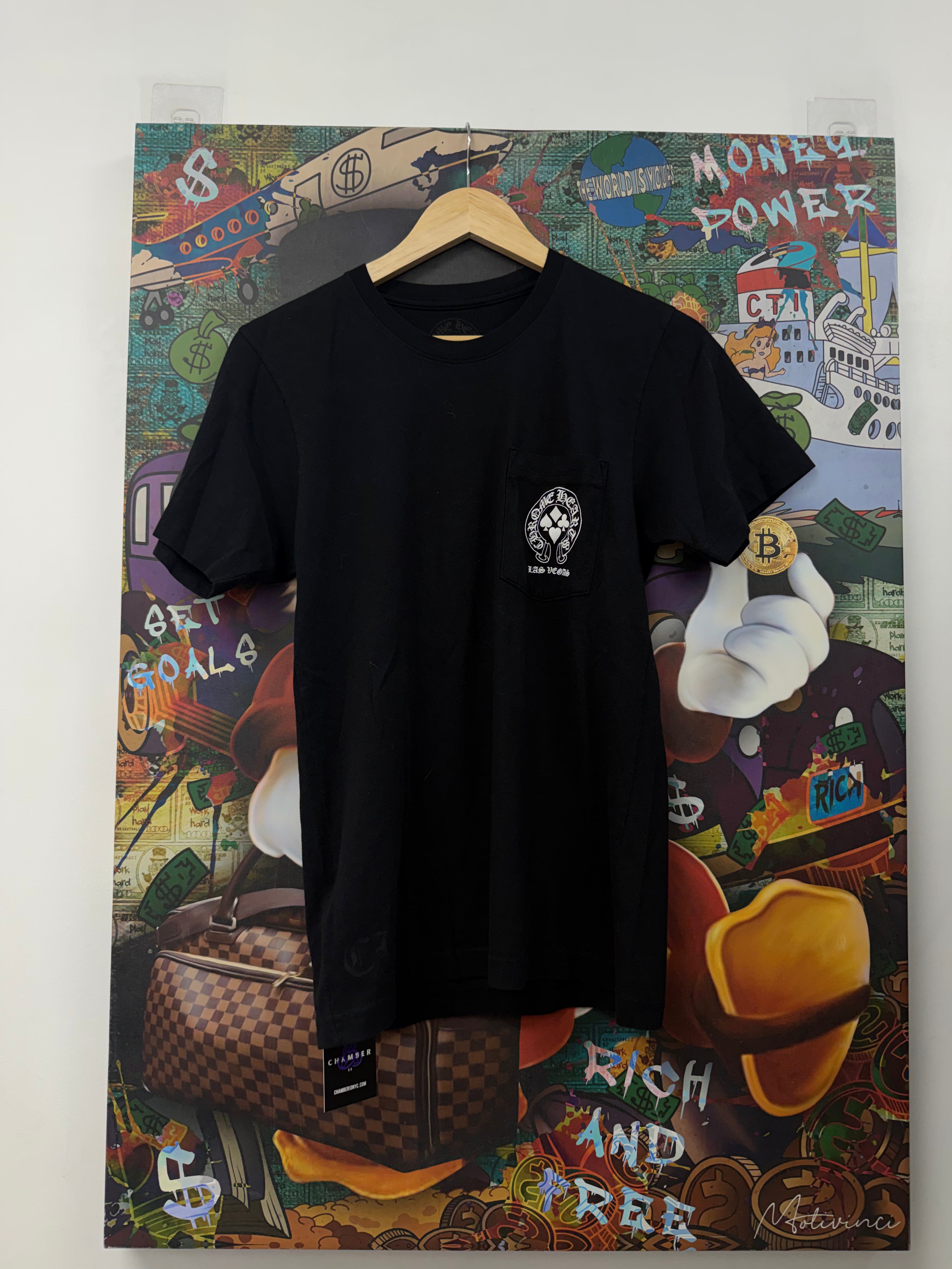 Chrome Hearts Black White Welcome To Las Vegas Tee