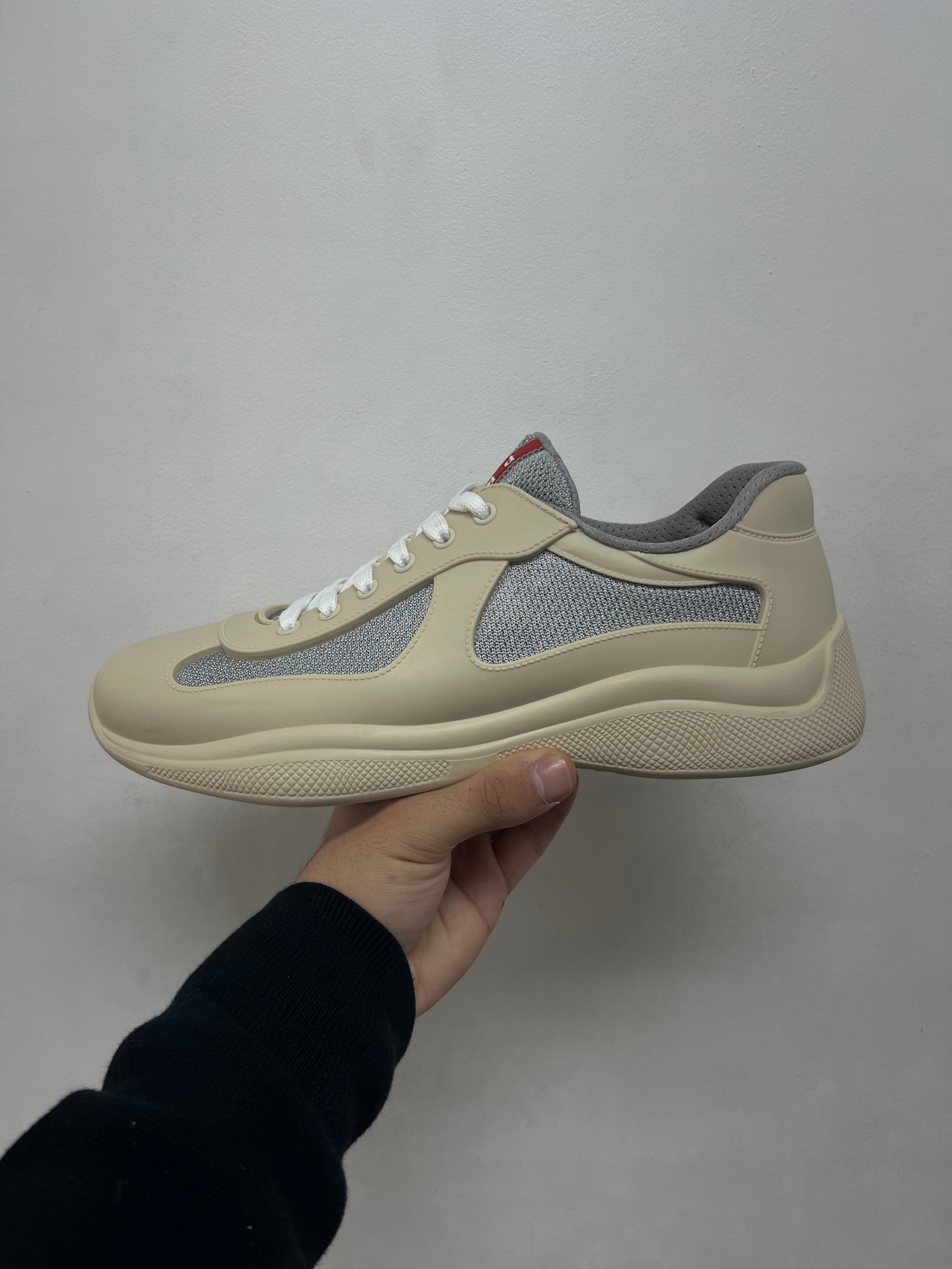 Prada Tan Rubber Cups Sneakers