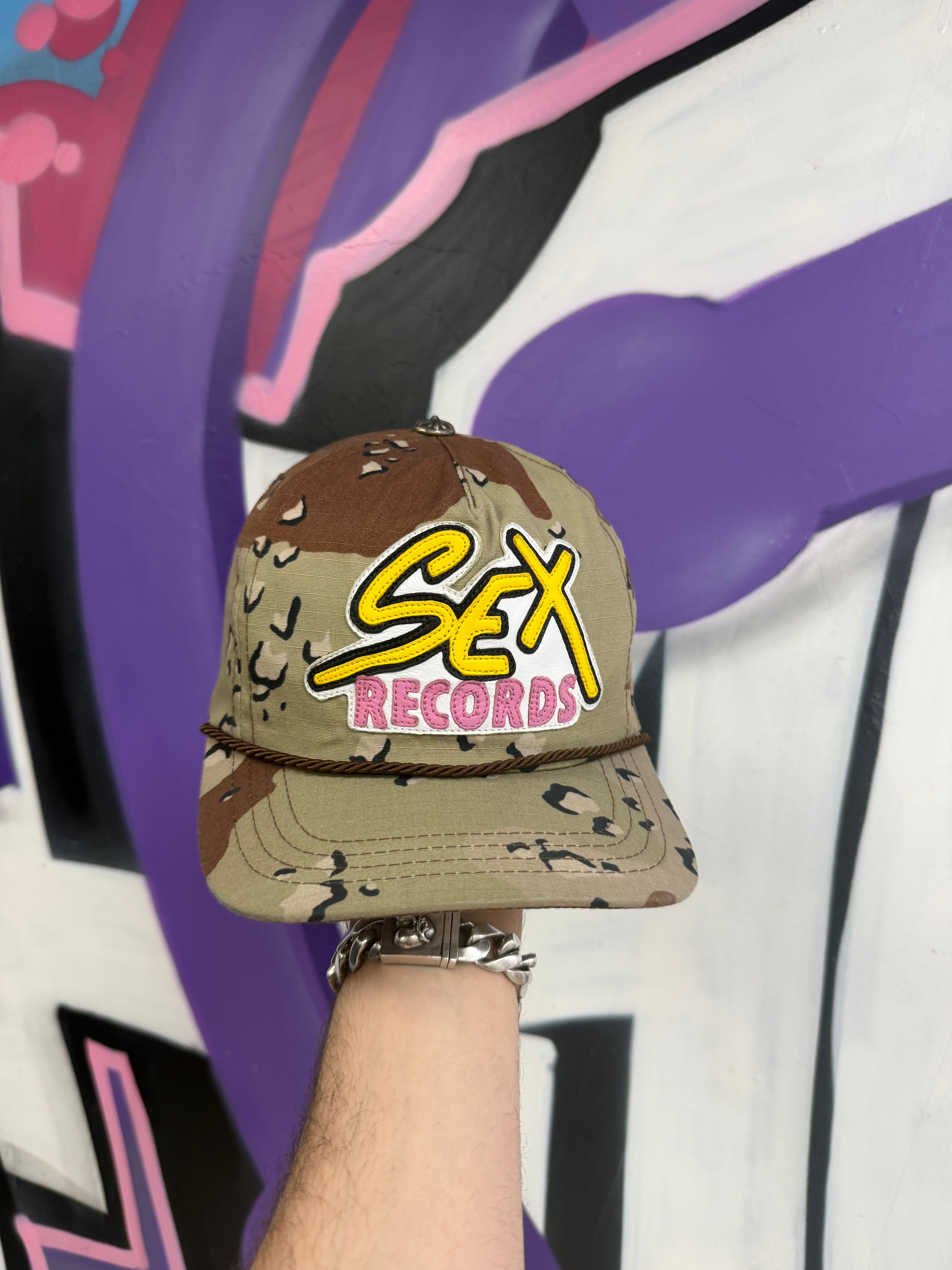 Chrome Hearts Camo Sex Records Hat