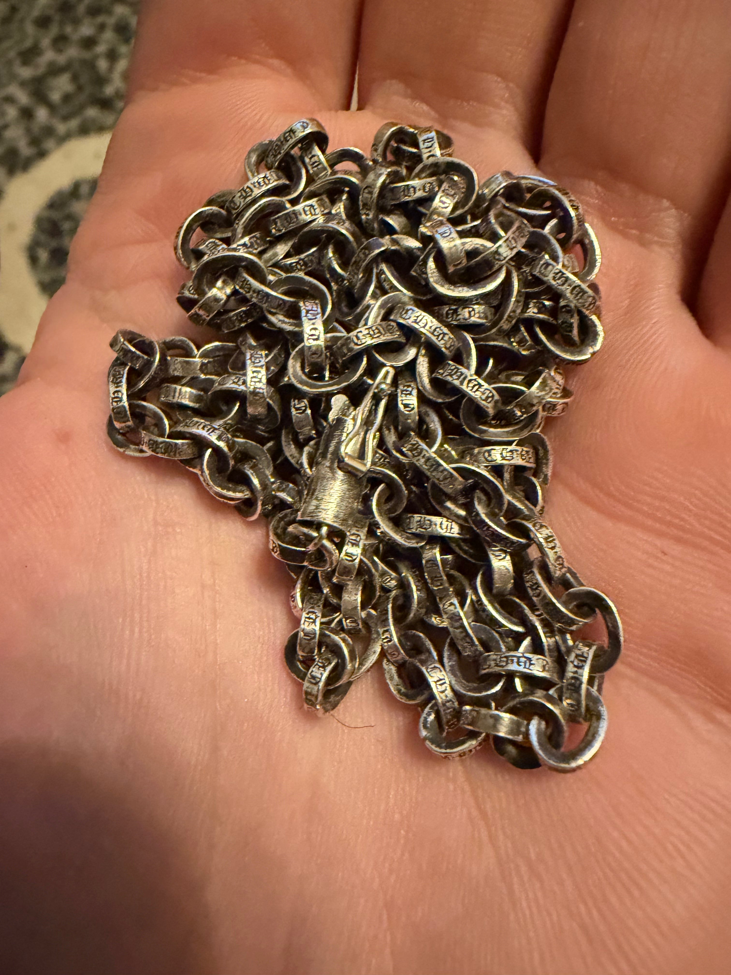 Chrome Hearts .925 Silver Paper Chain Necklace Accessories