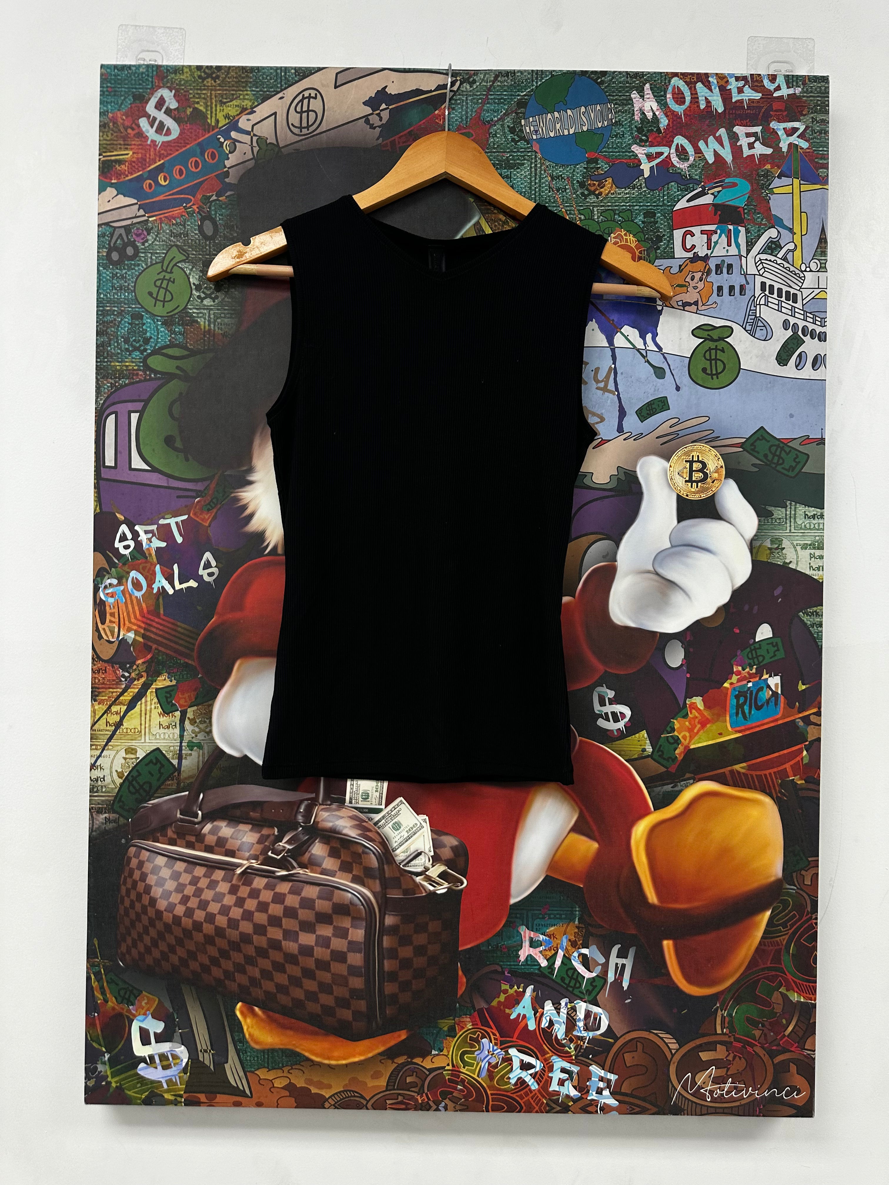 SKIMS V Neck Tank Black New Small With Tags