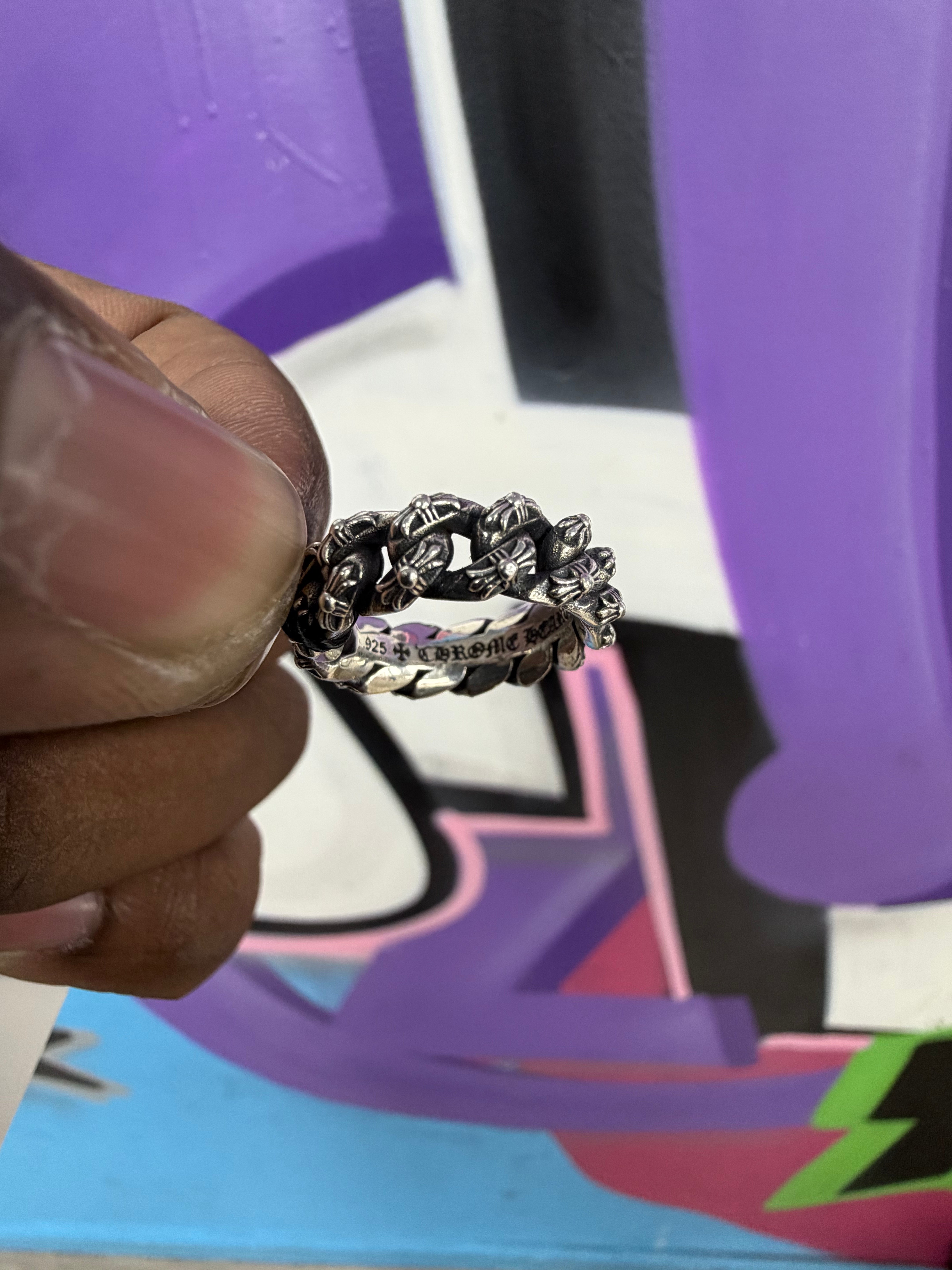 Chrome Hearts .925 Silver Extra Fancy Ring