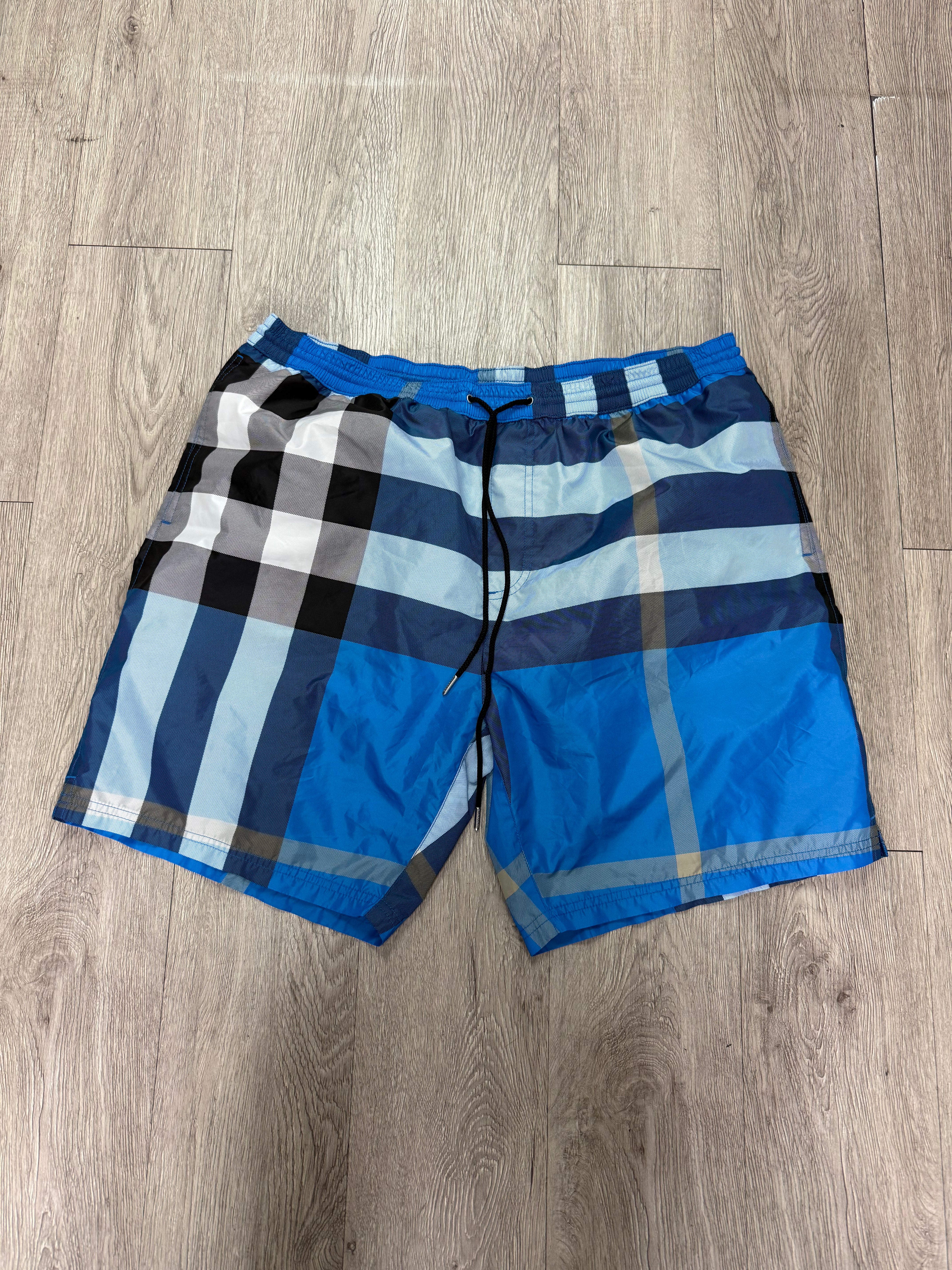 Burberry Blue Monogram Swim Trunks