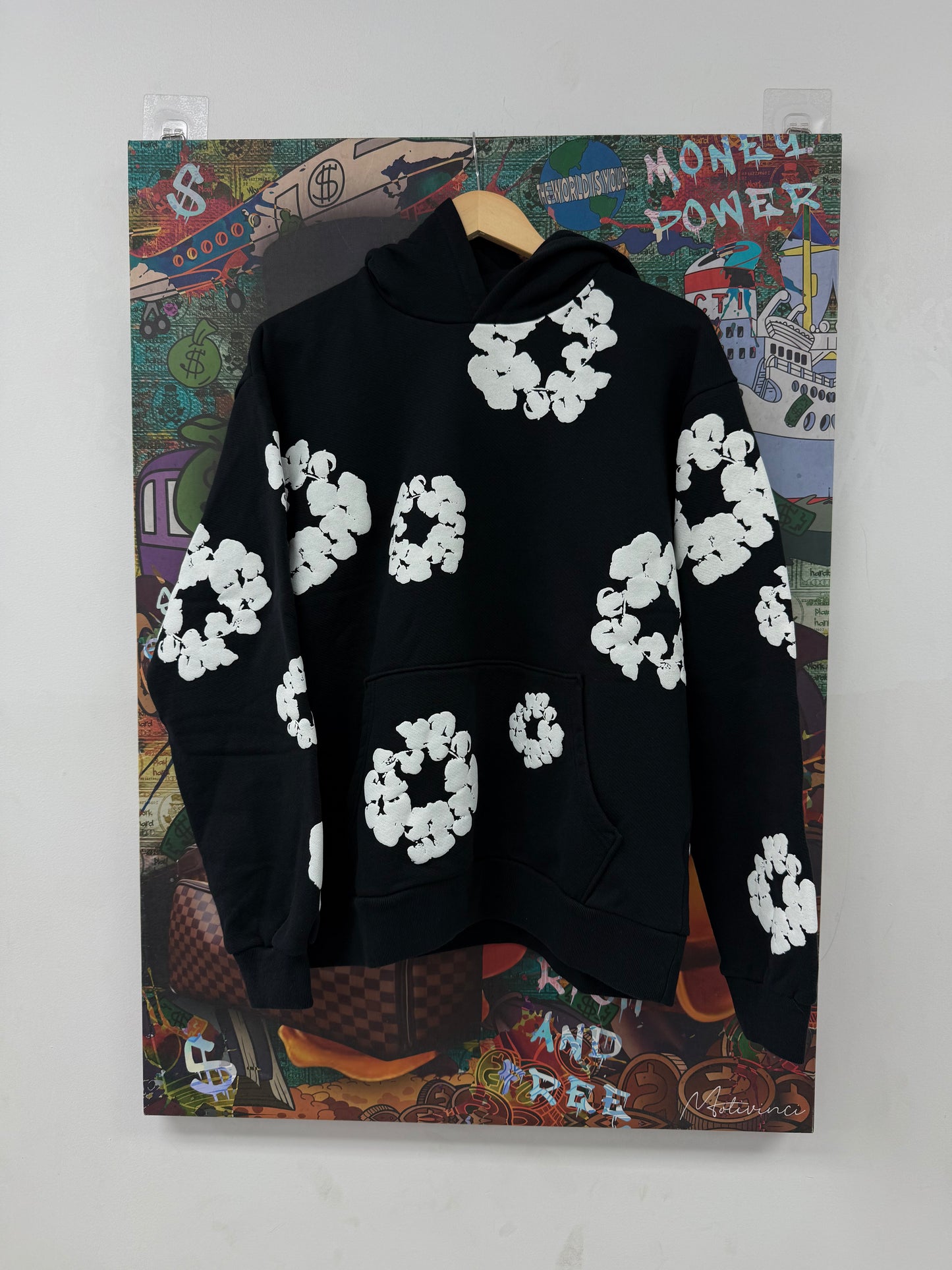 Denim Tears Hoodie Cotton Wreath Black (XS-XXL) New