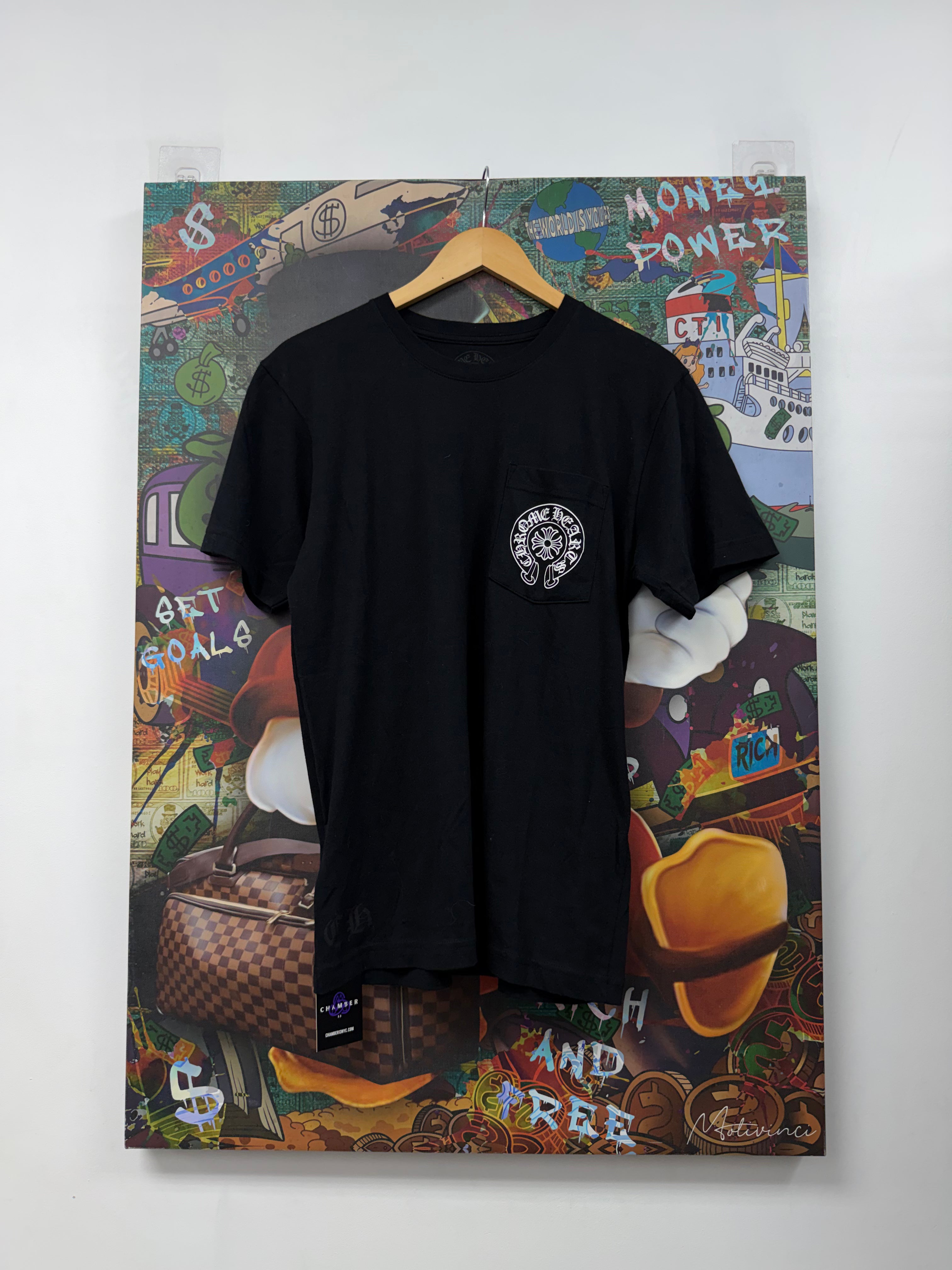 Chrome Hearts Black The Heroes Project Horseshoe Tee