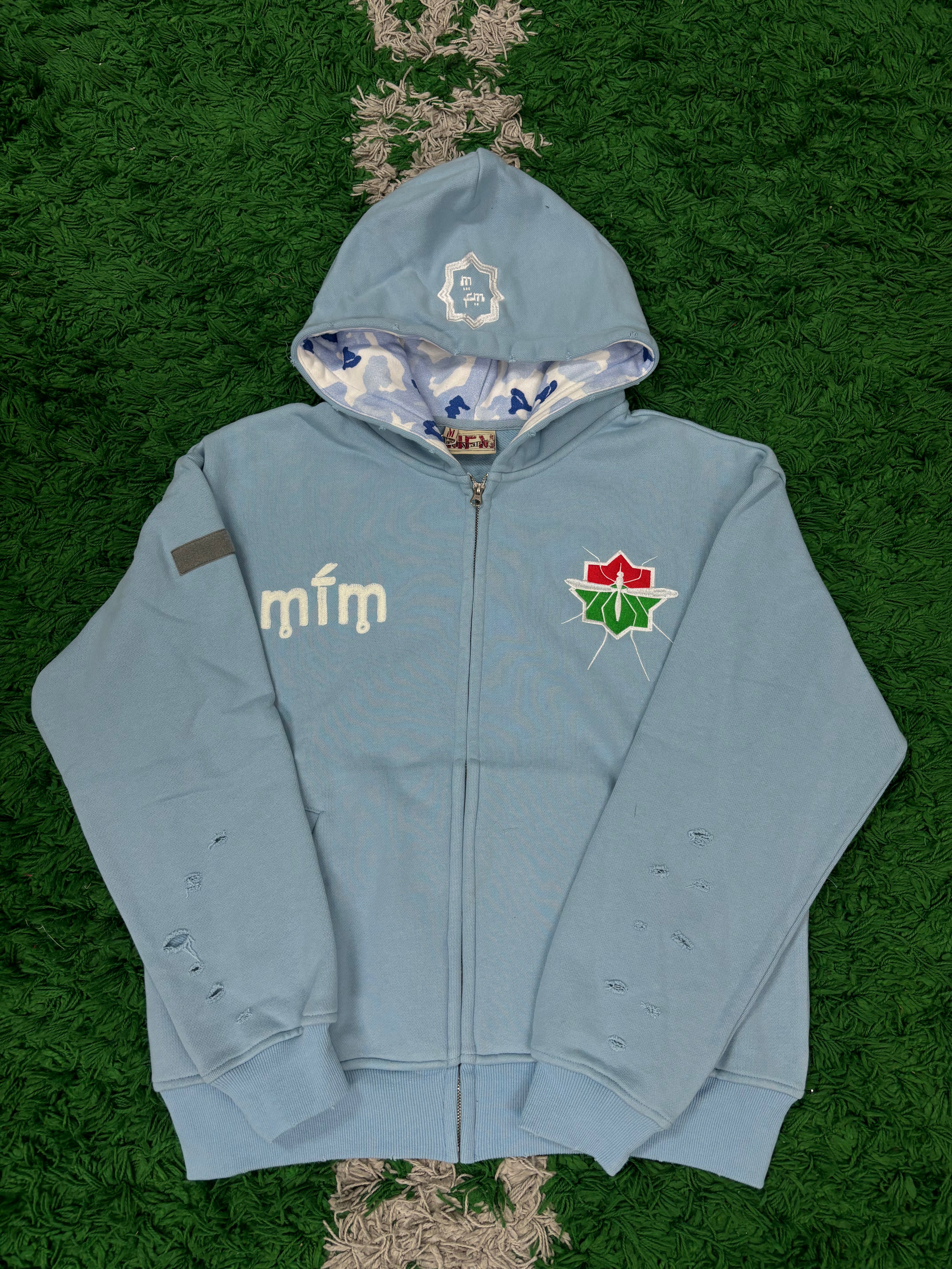 Murd333r.FM Special Ops Zip Up Baby Blue (S-XL) New