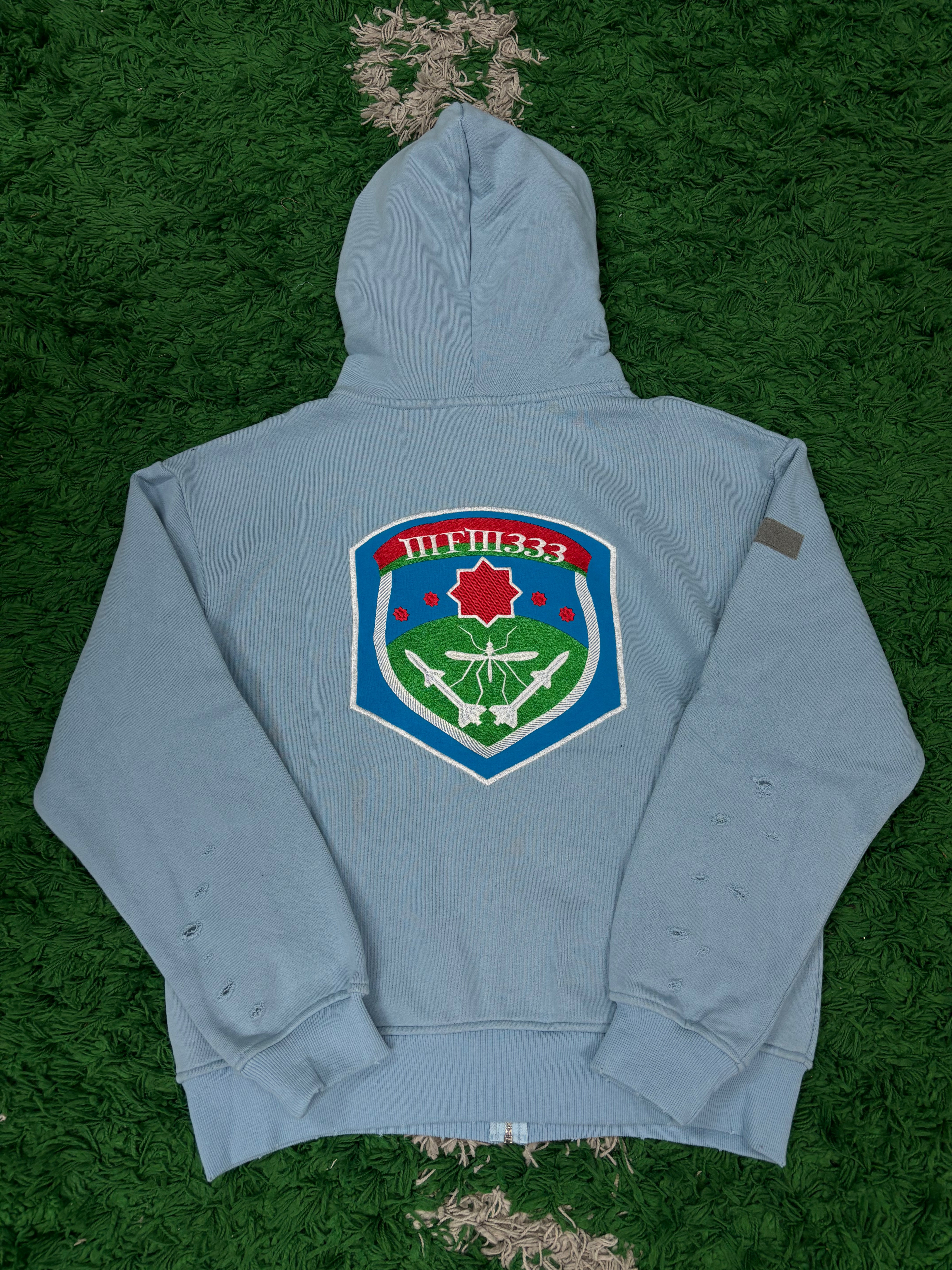 Murd333r.FM Special Ops Zip Up Baby Blue (S-XL) New