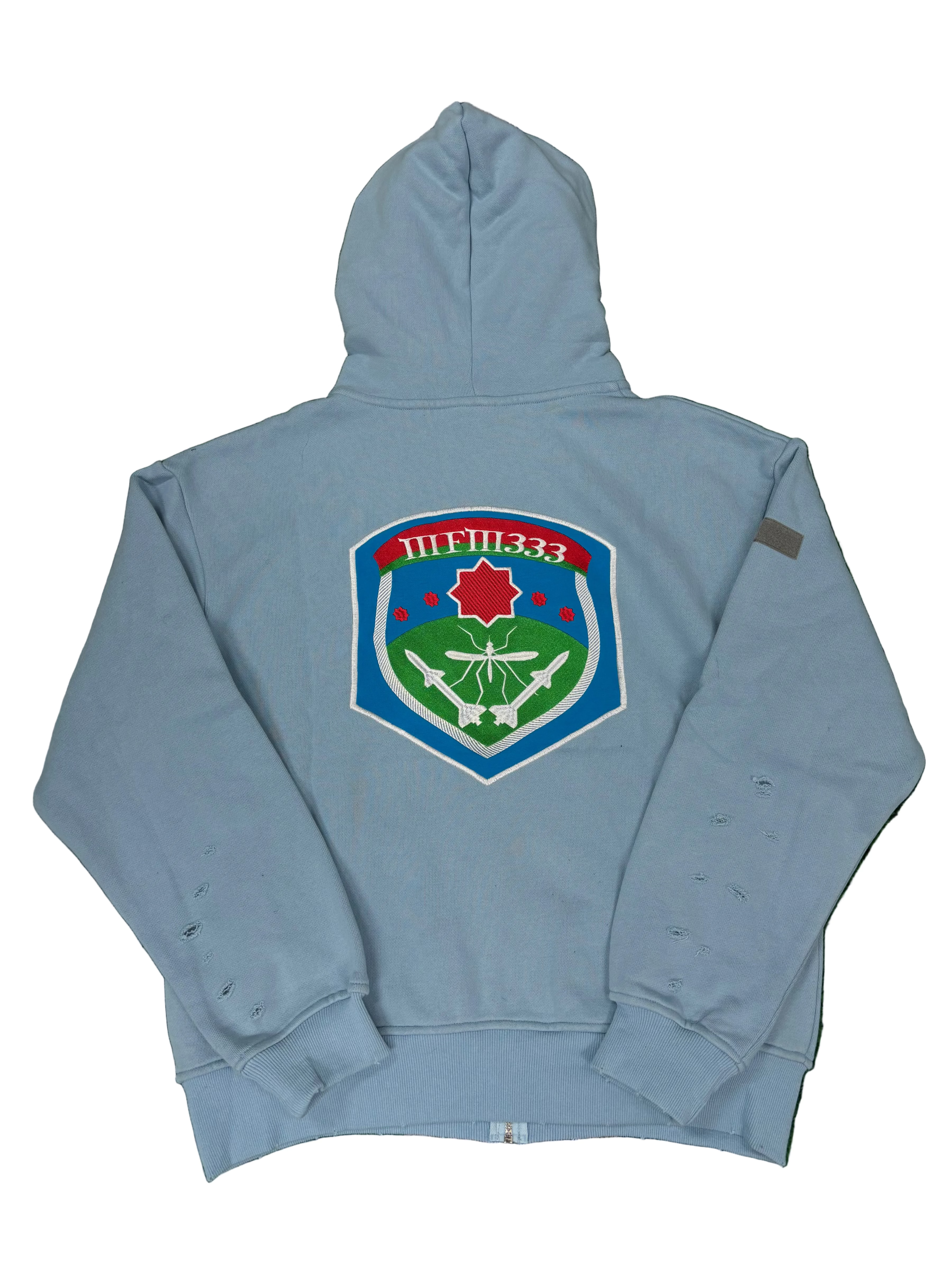 Murder.FM 'Special Ops' Baby Blue Zip Up Hoodie