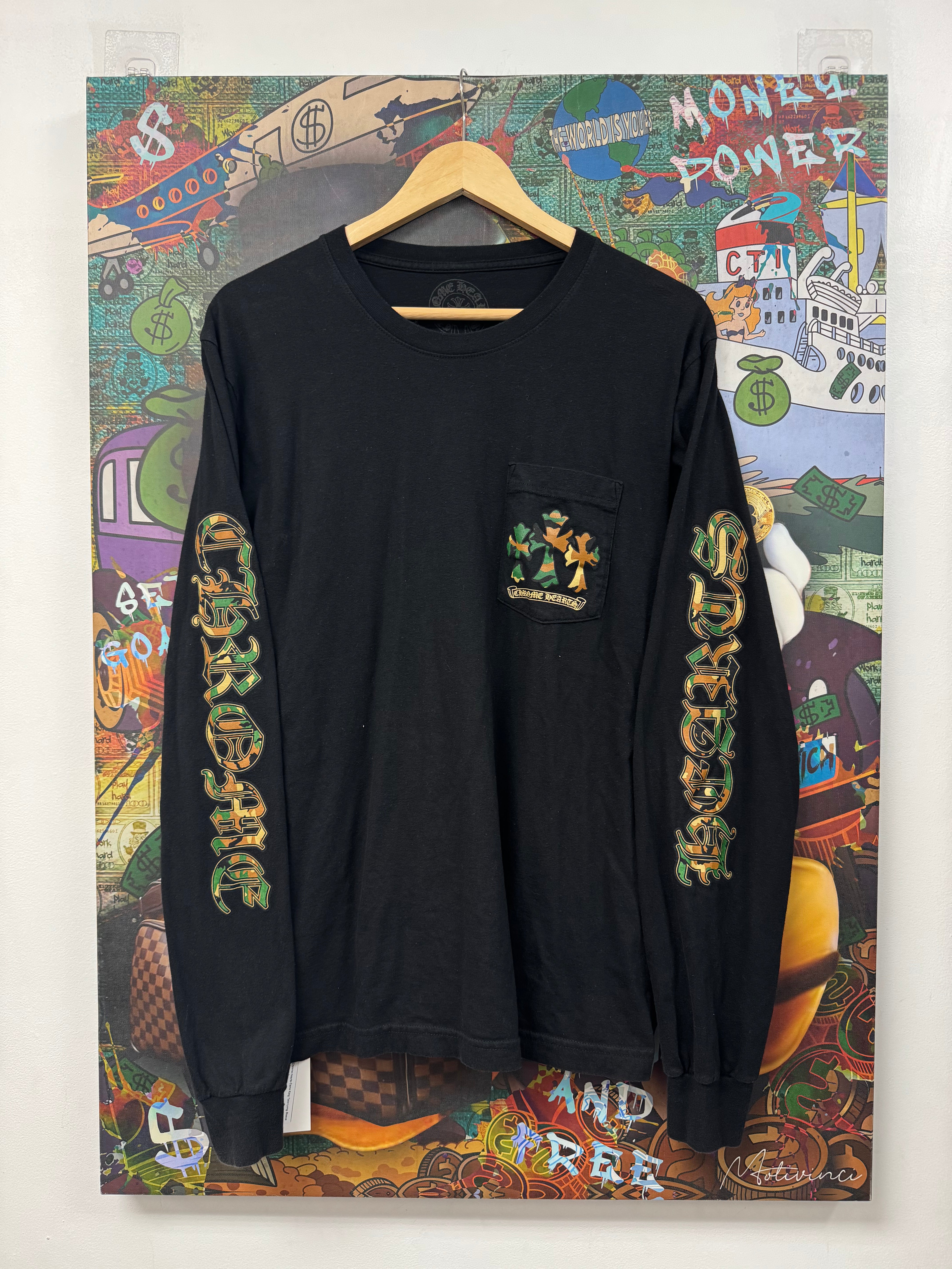 Chrome Hearts Camo King Taco Long Sleeve