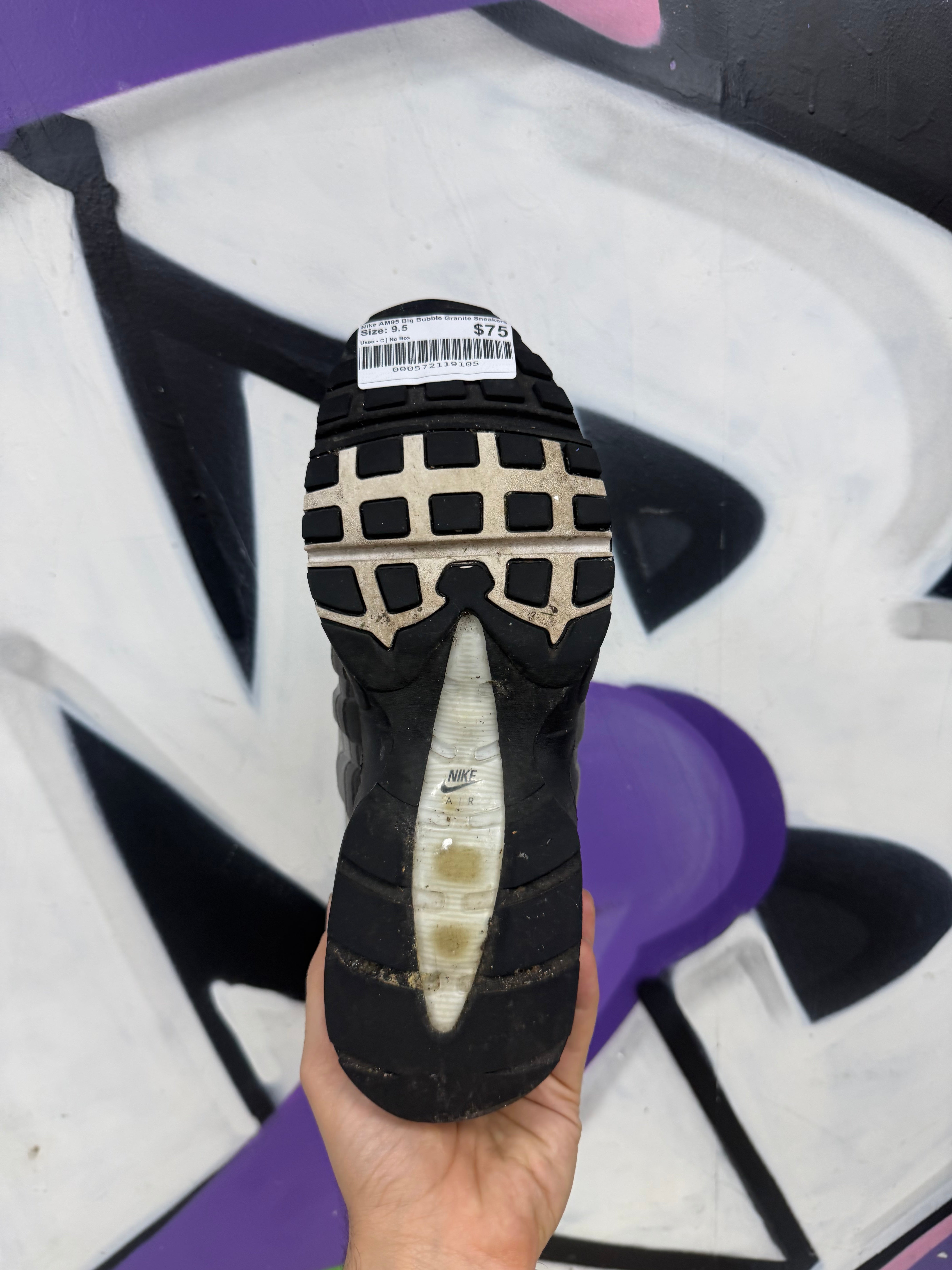 Nike AM95 Big Bubble Granite Sneakers