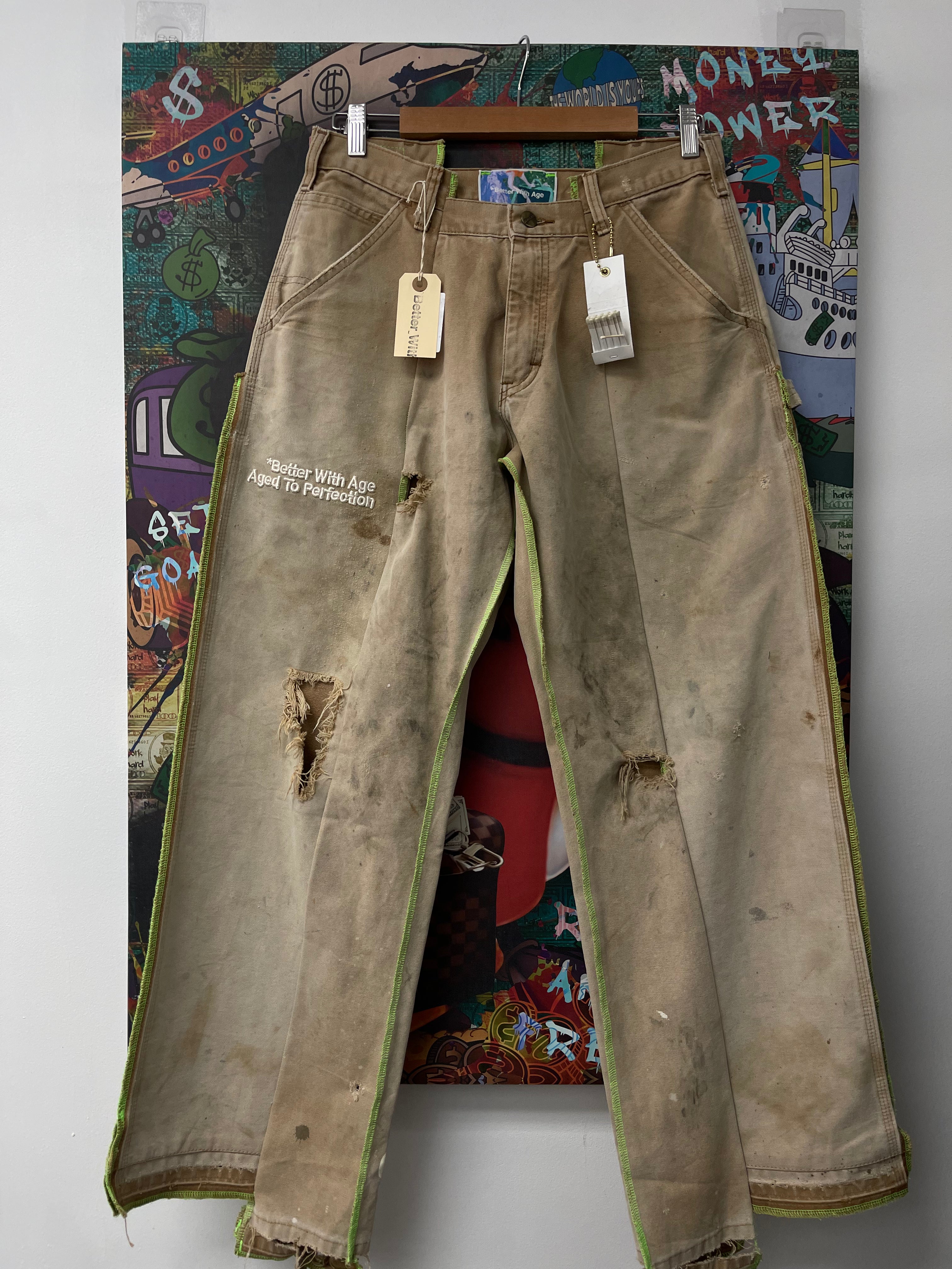 Better With Age Lemon Trouser  New With Tags