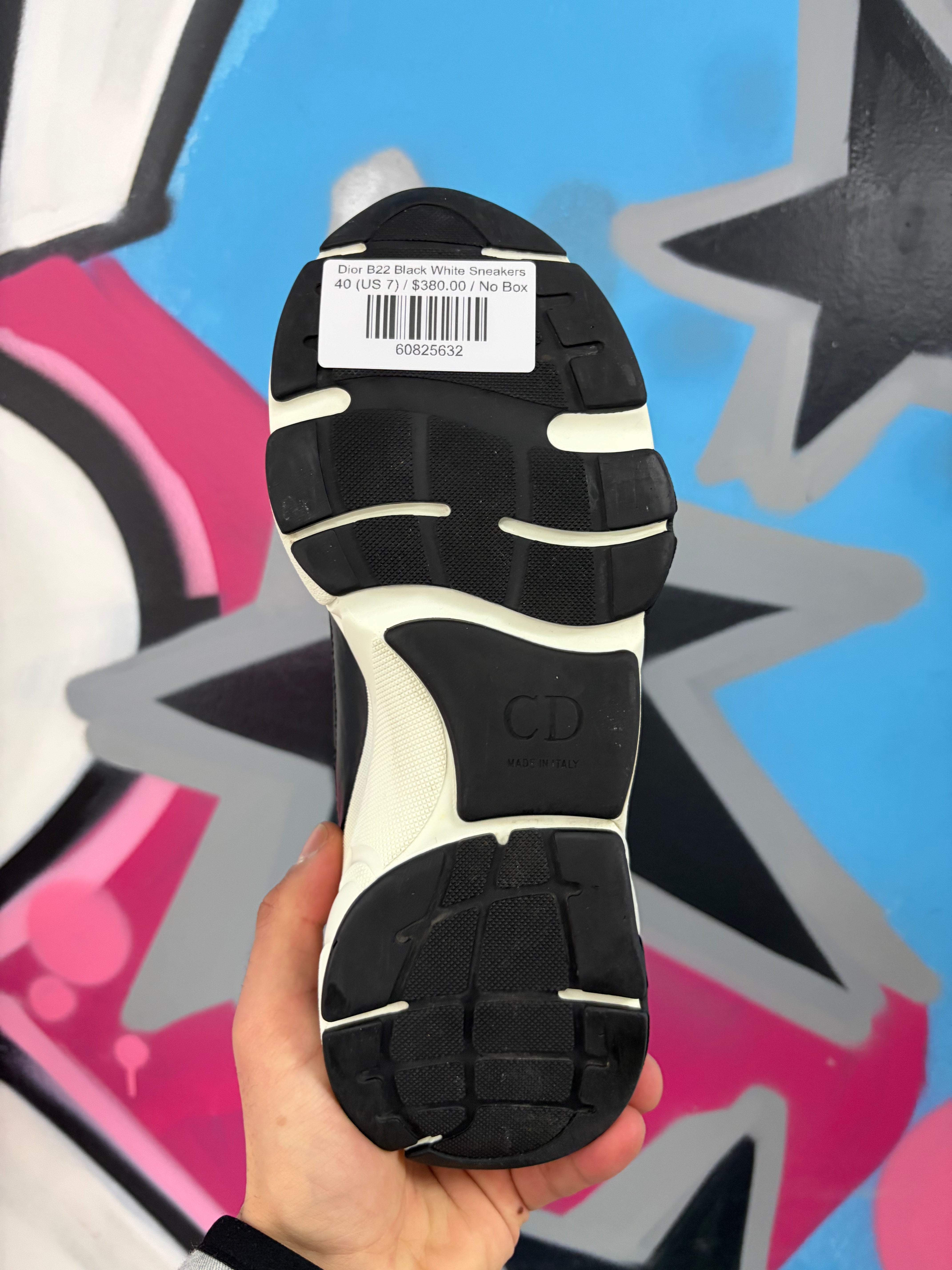 Dior B22 Black White Sneakers