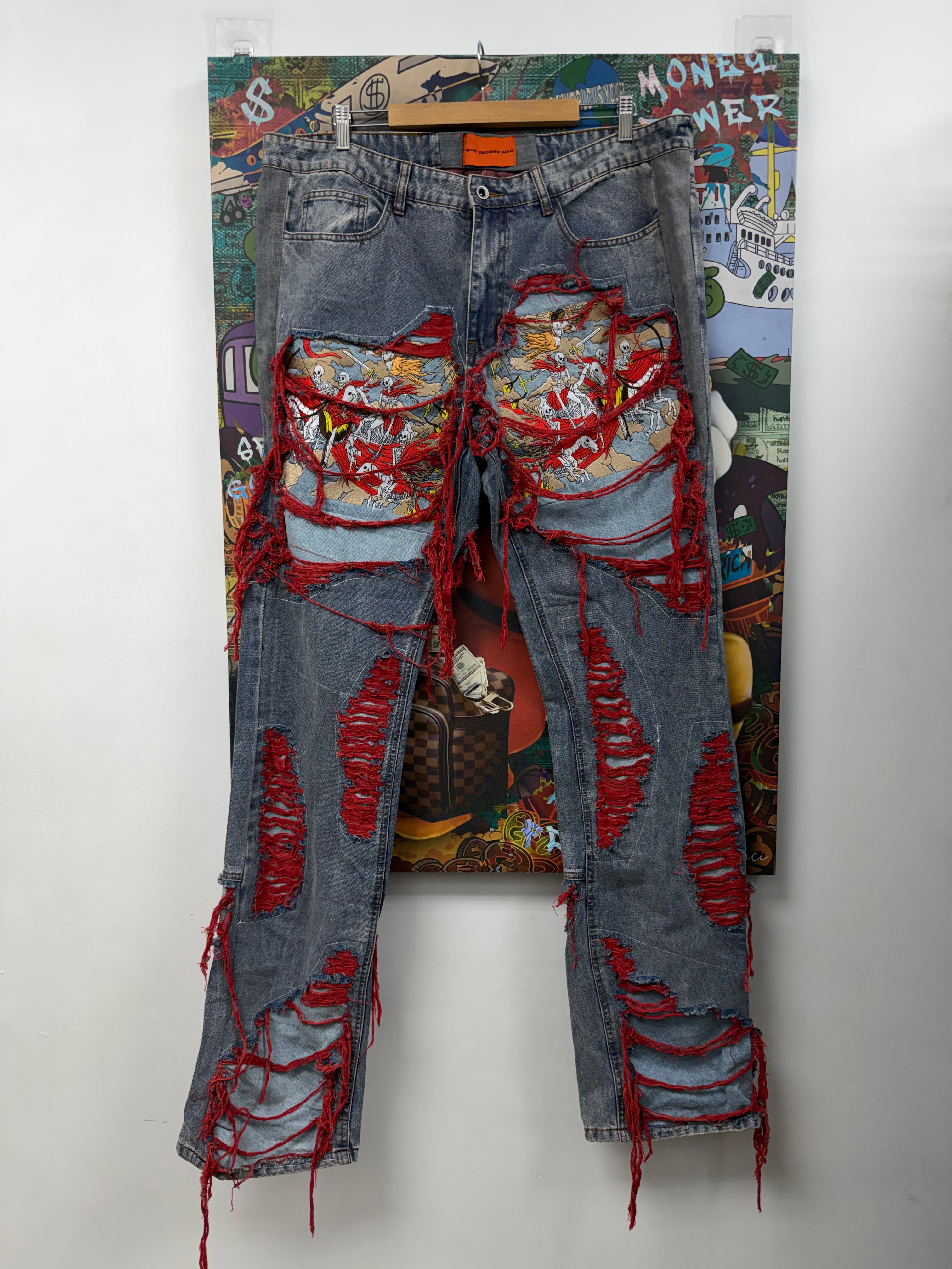 Who Decides War Red Horseman (Altered Fits 38) Jeans