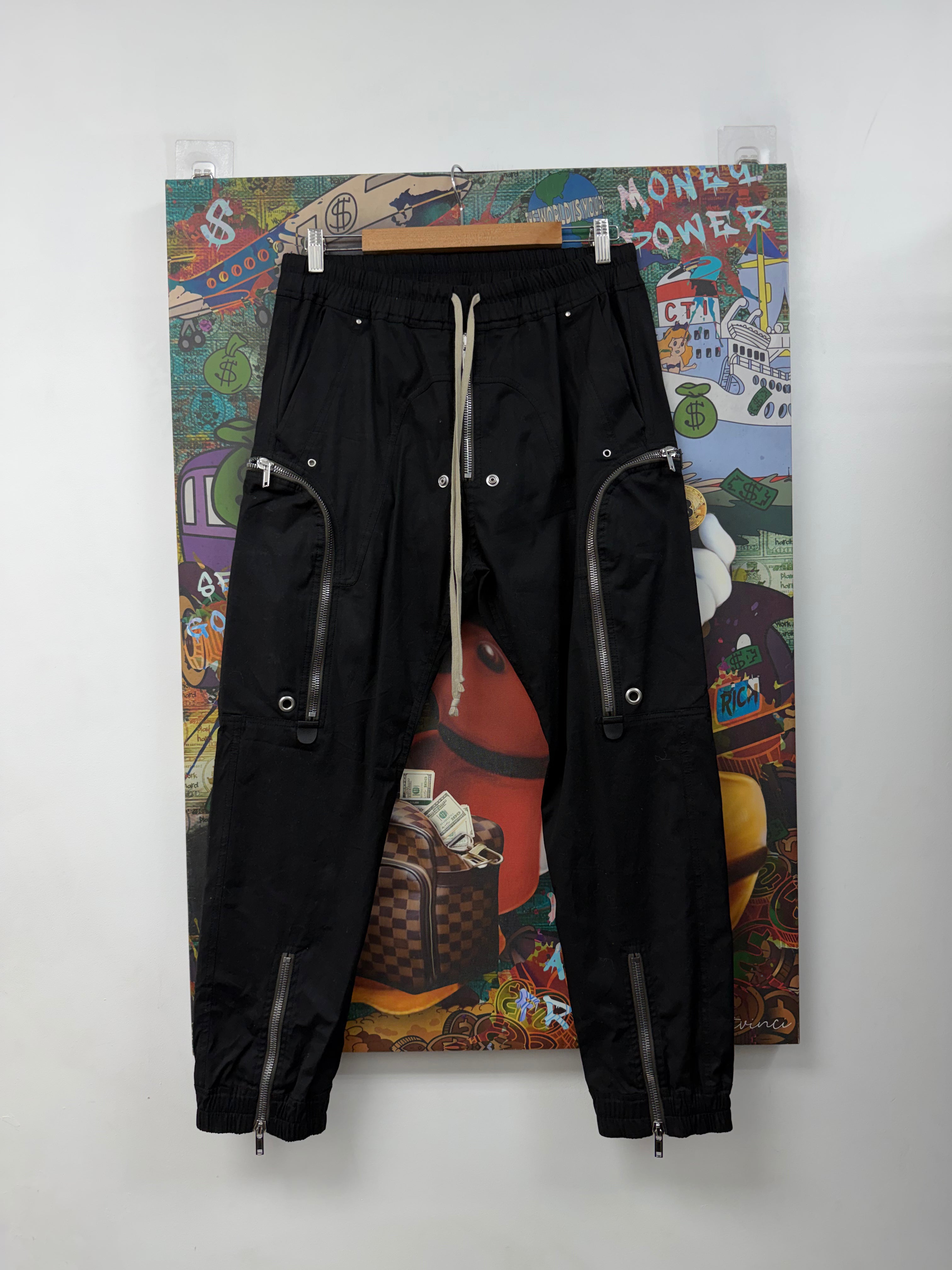 Rick Owens Black Bauhaus Cargo Pants