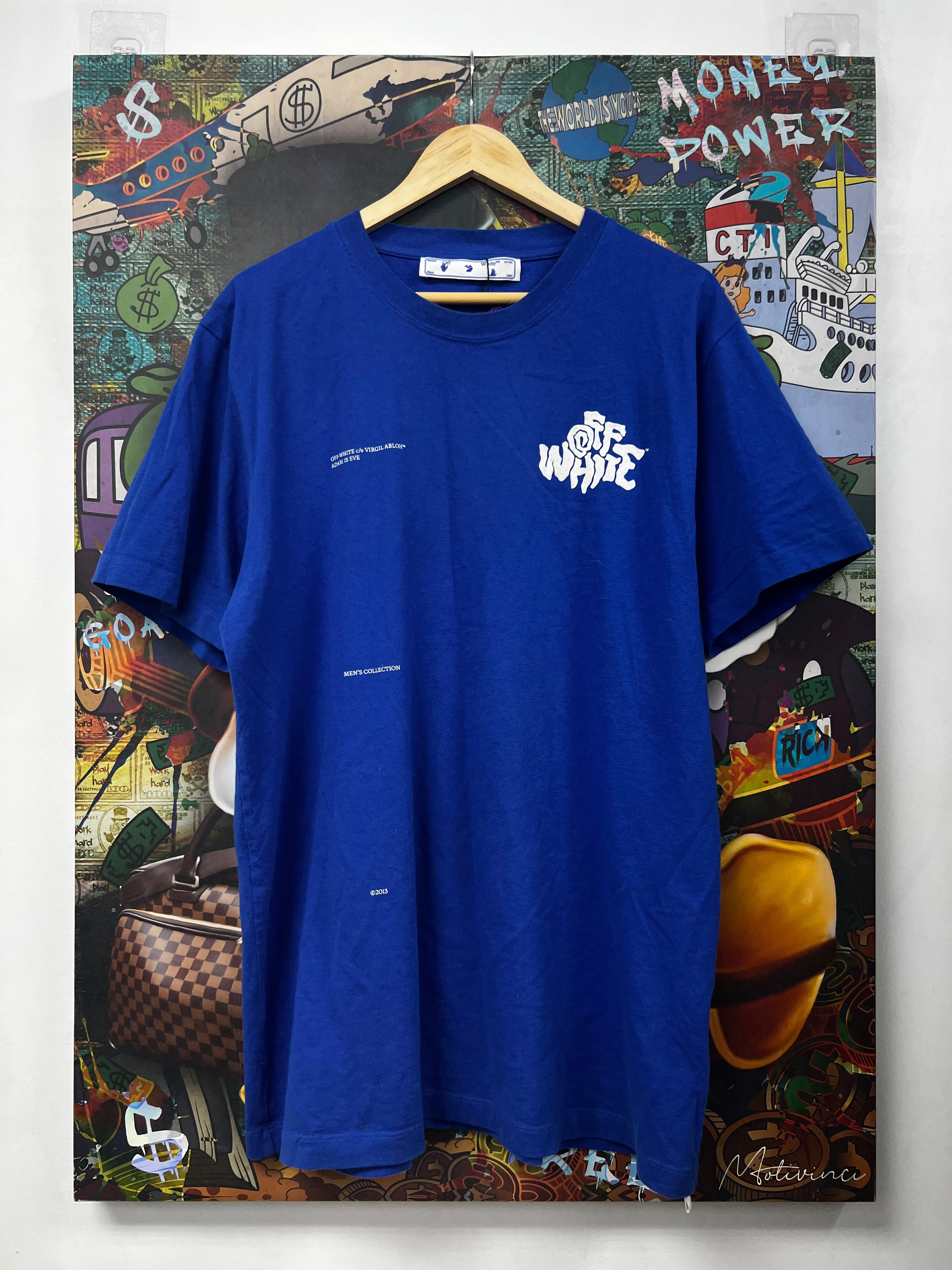 Off White Blue White Tee