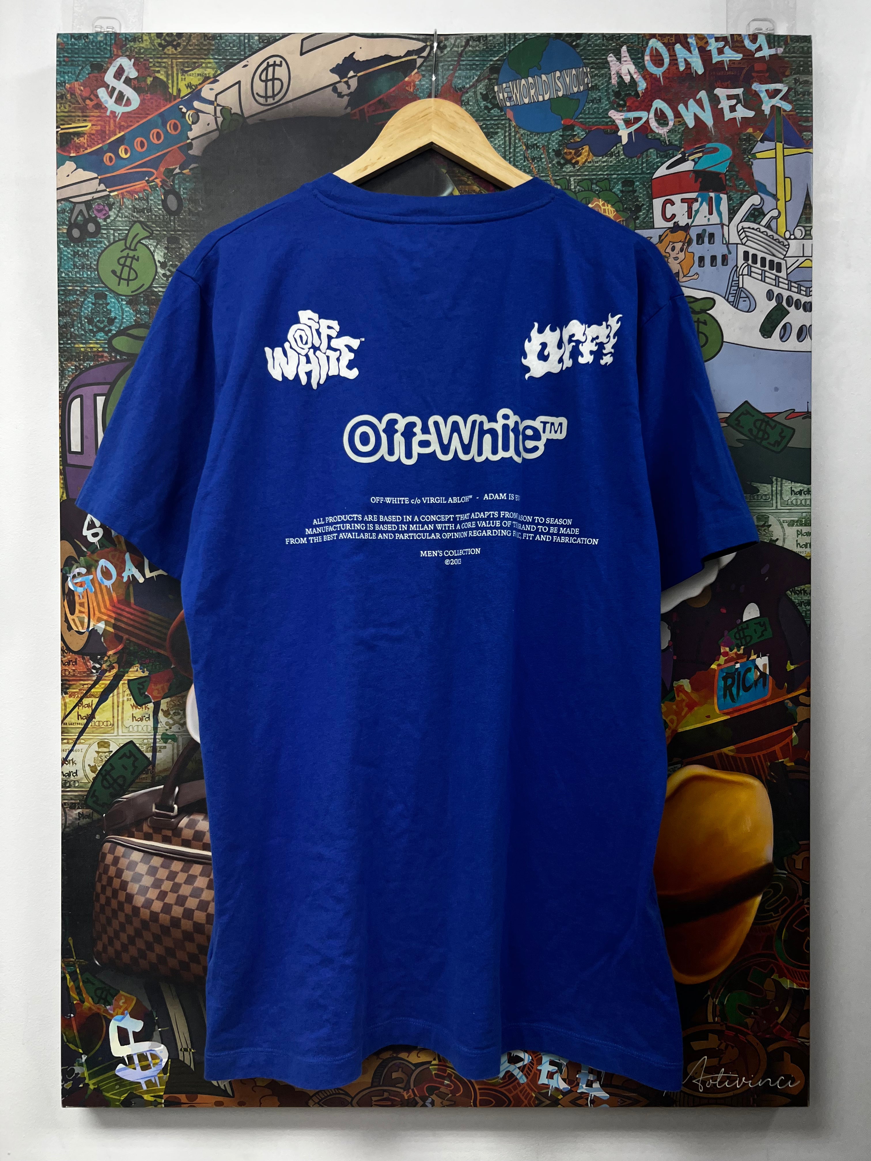 Off White Blue White Tee