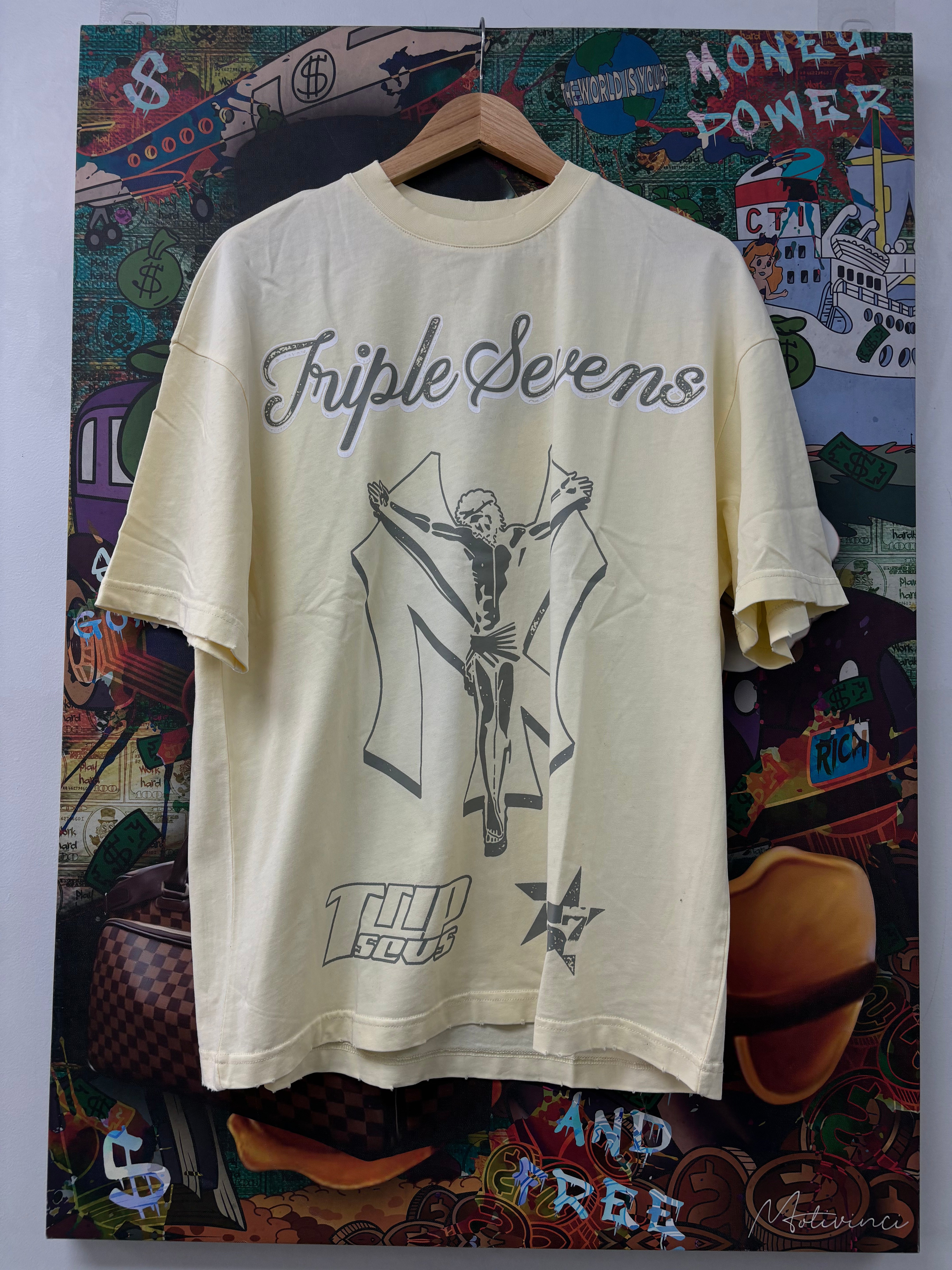 Triple Sevens 7 Savior Tee Cream (S-XL) New