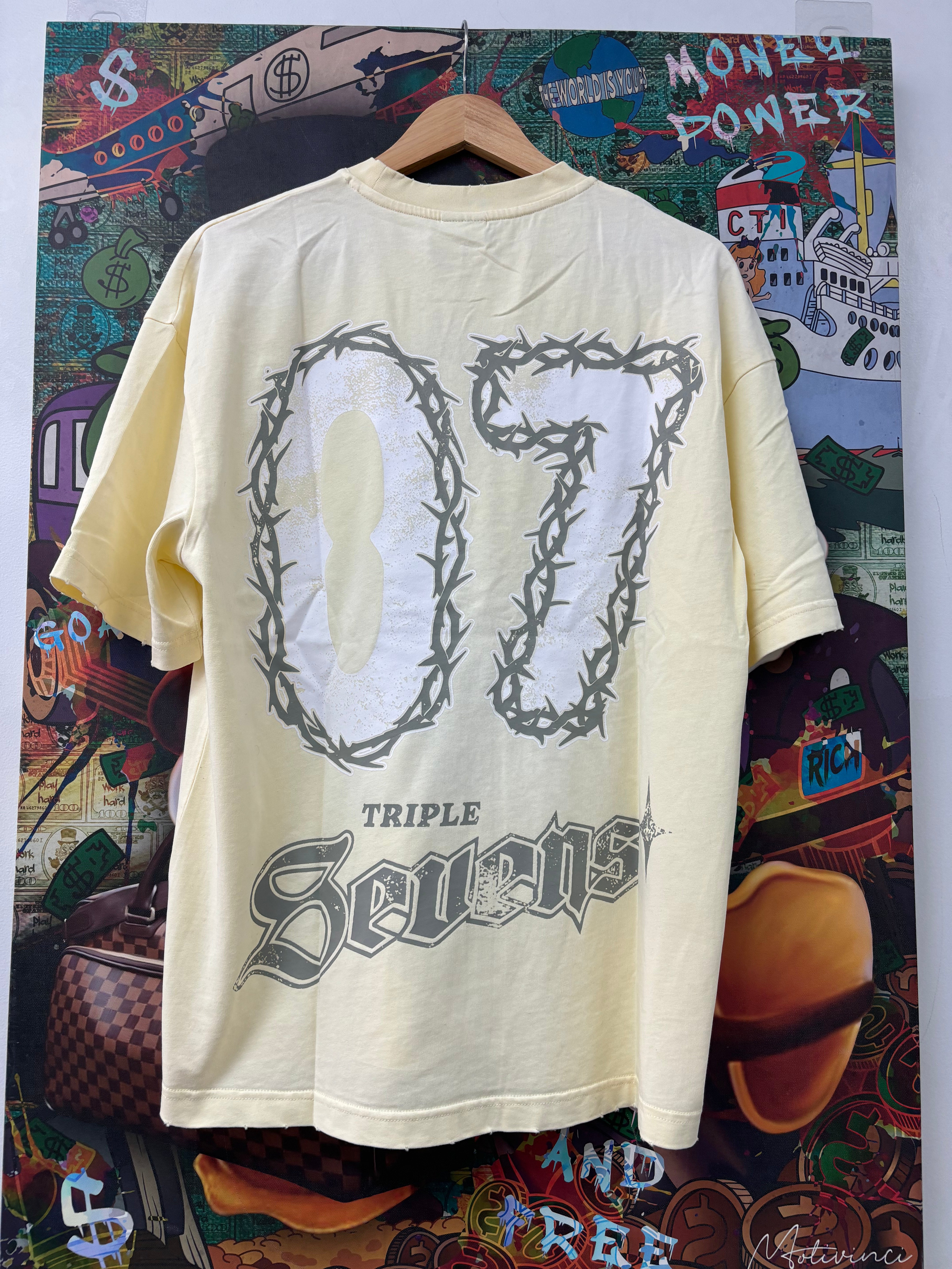 Triple Sevens 7 Savior Tee Cream (S-XL) New