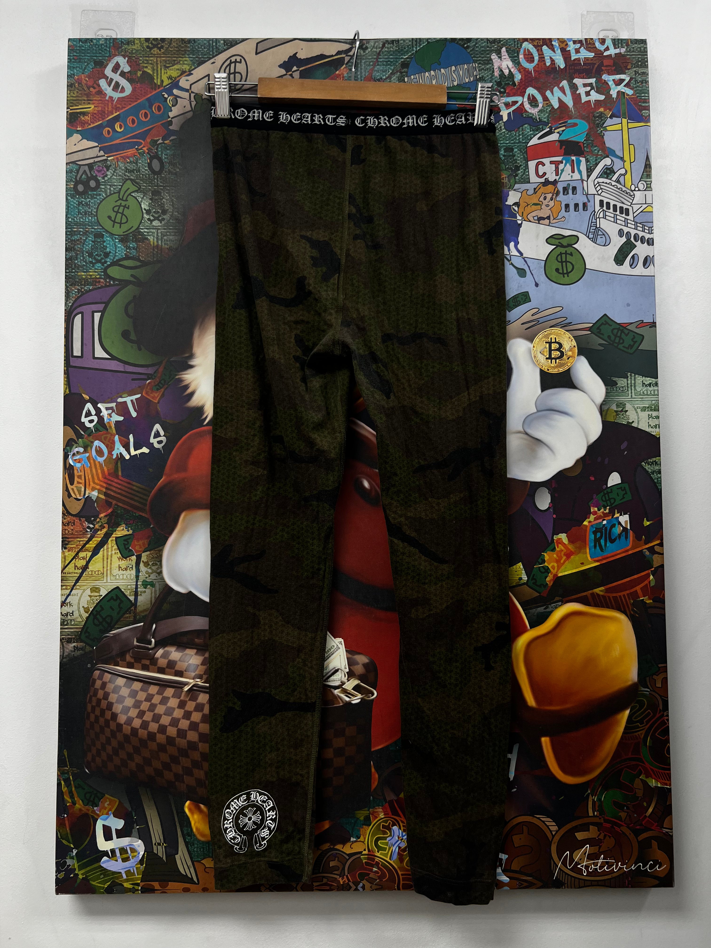 Chrome Hearts Camo Horseshoe Leggings