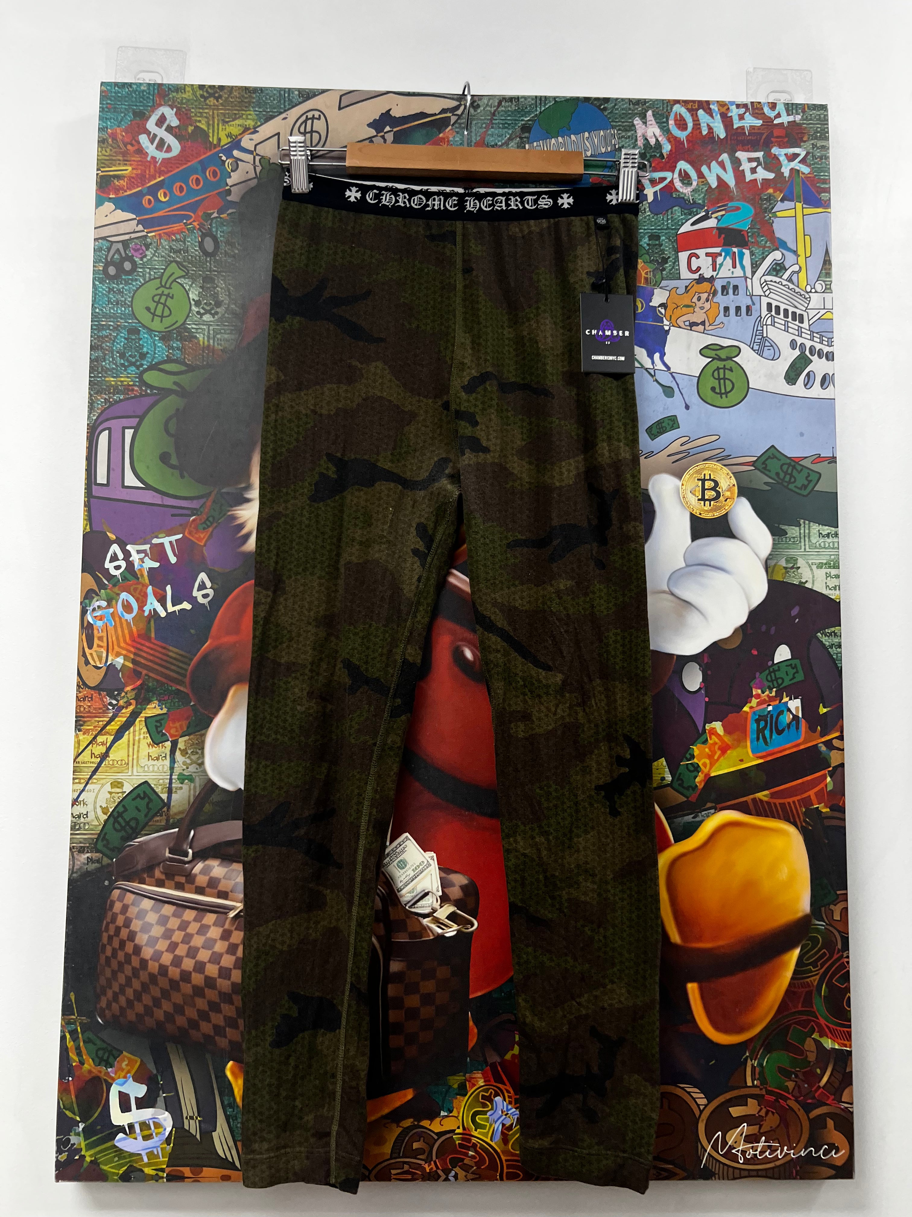Chrome Hearts Camo Horseshoe Leggings