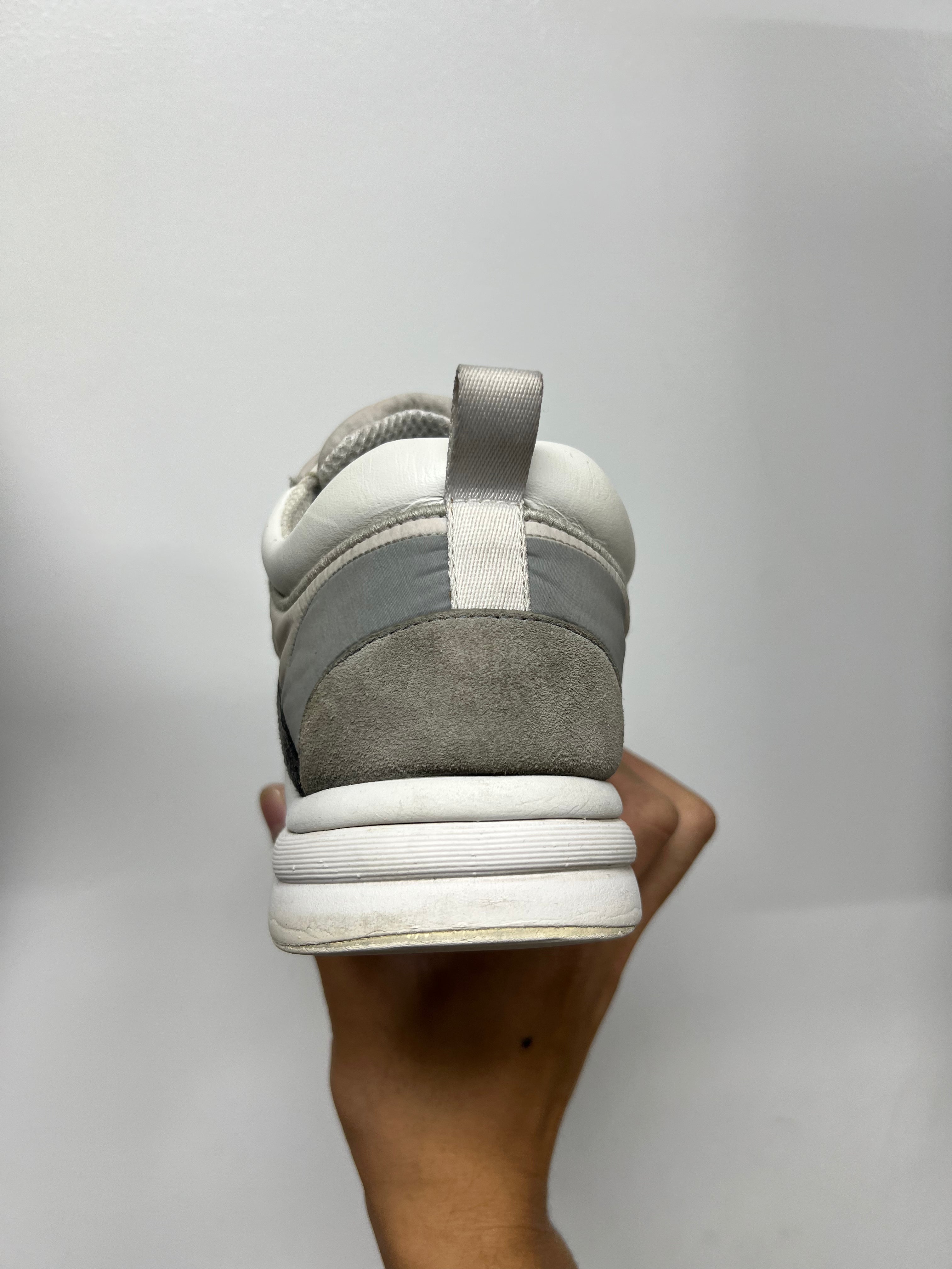 Chanel Grey CC Logo Runner Sneakers