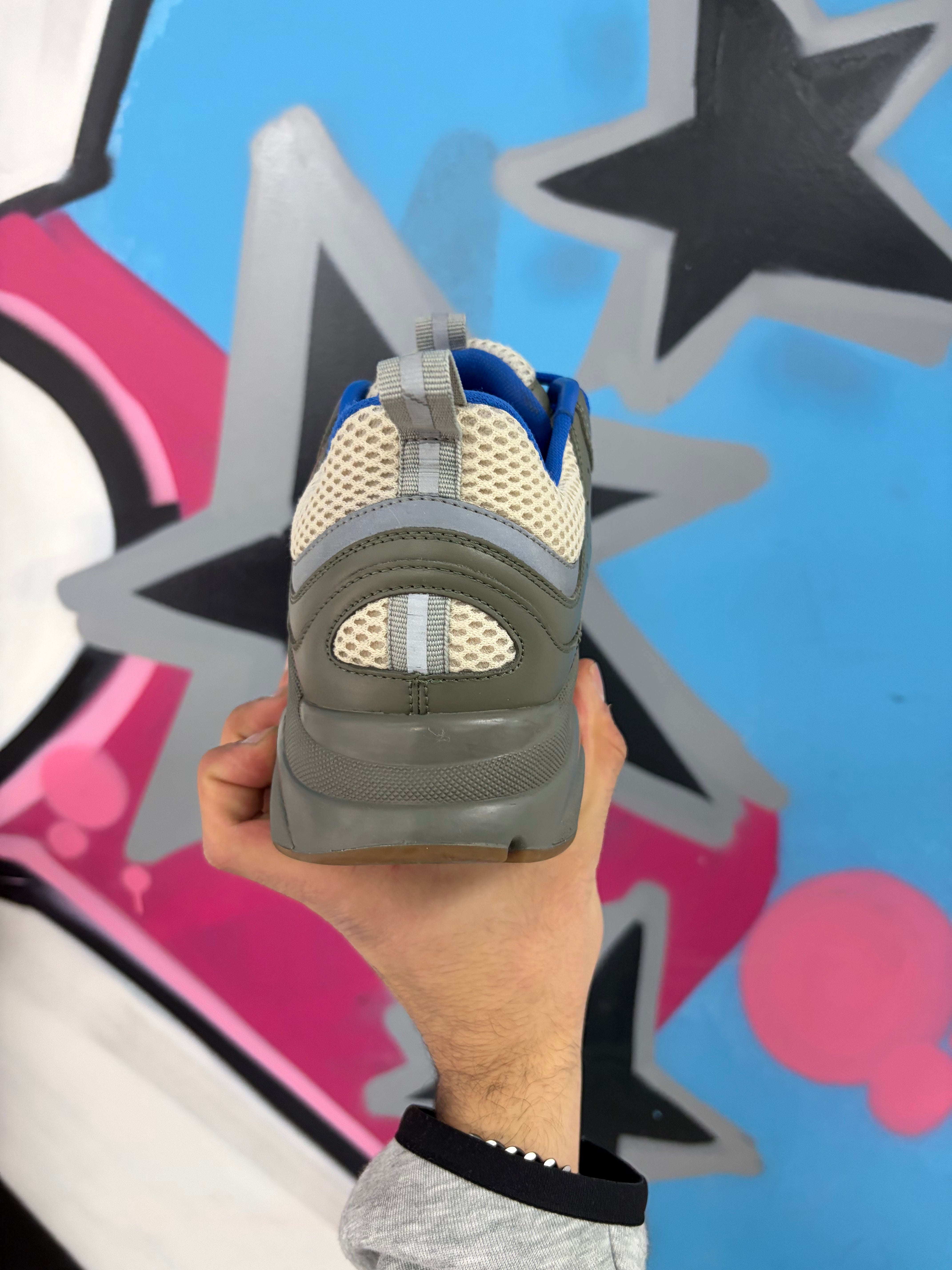 Dior B22 Olive Blue Sneakers