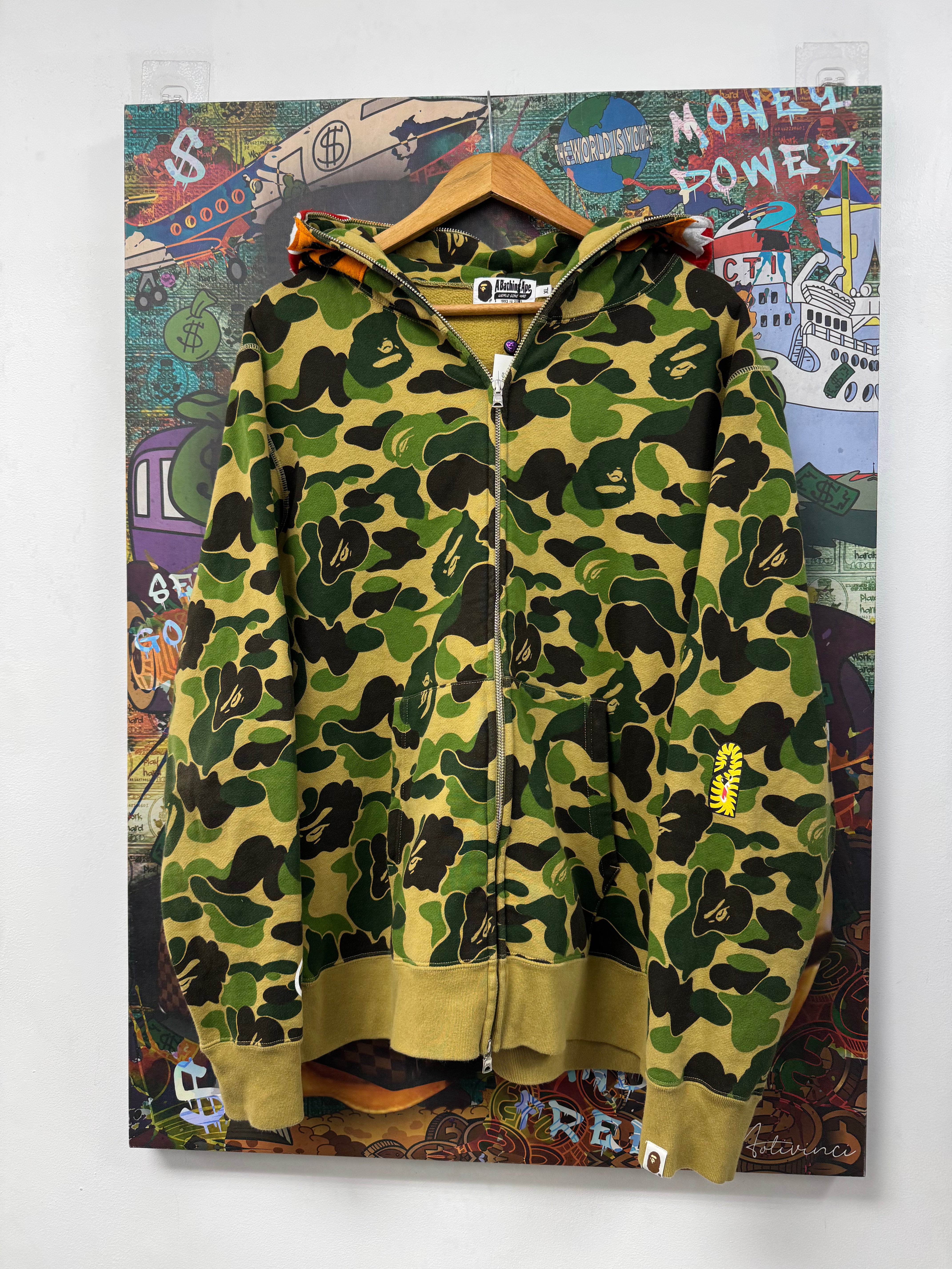 Bape Camo Tiger Zip Up Hoodie