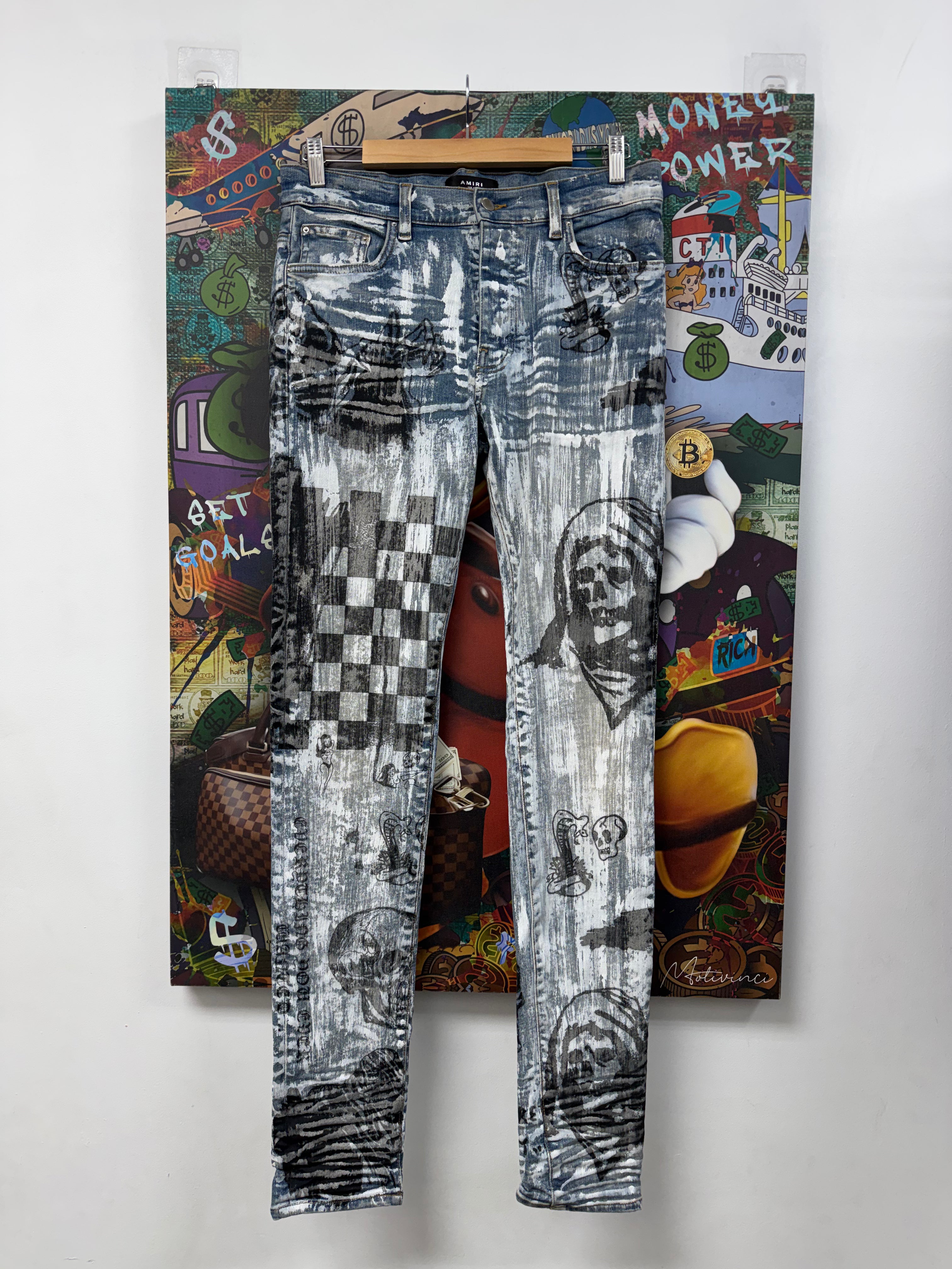 Amiri Light Wash Wes Lang Jeans