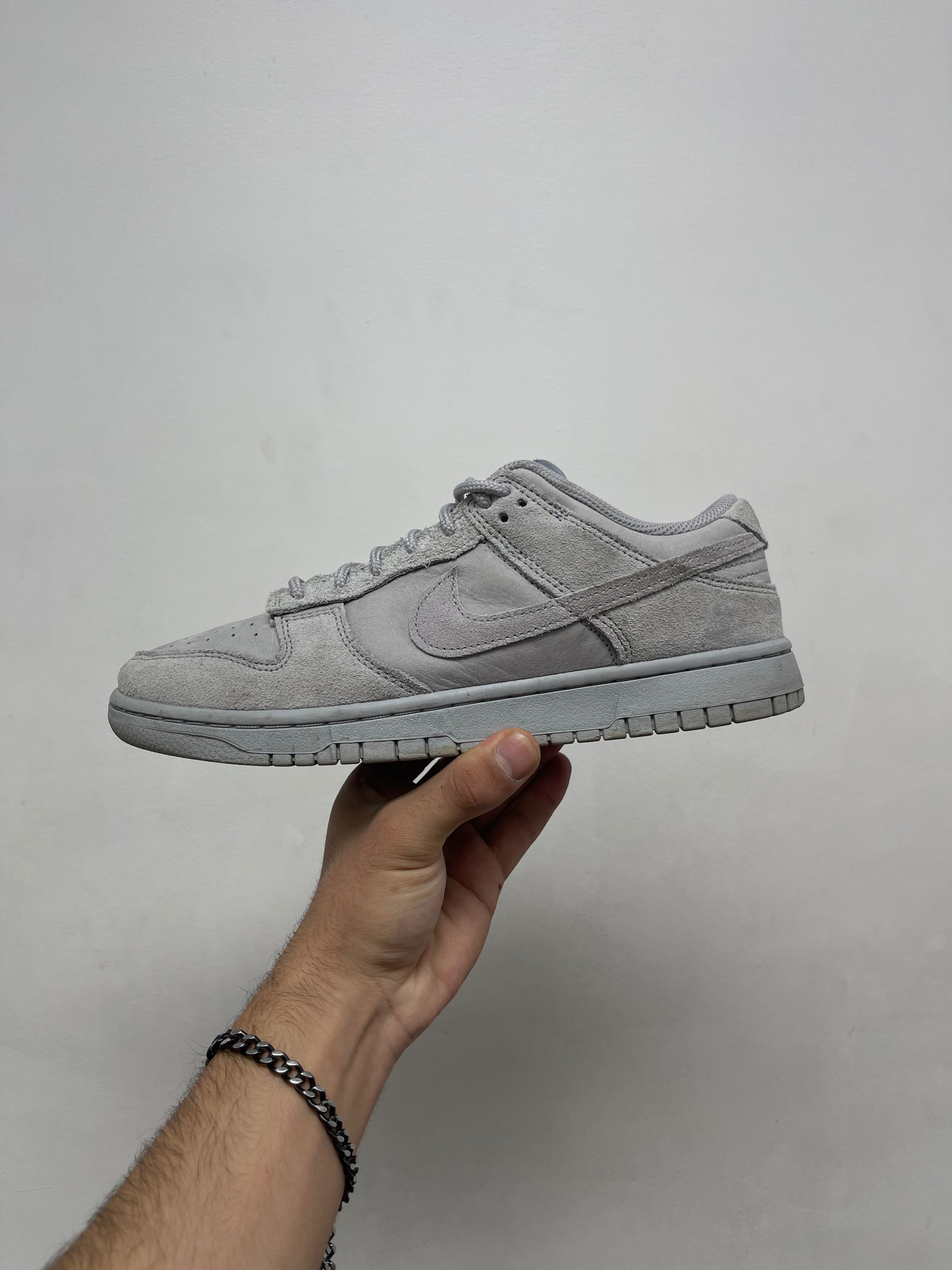 Nike Dunk Low Grey Suede Sneakers