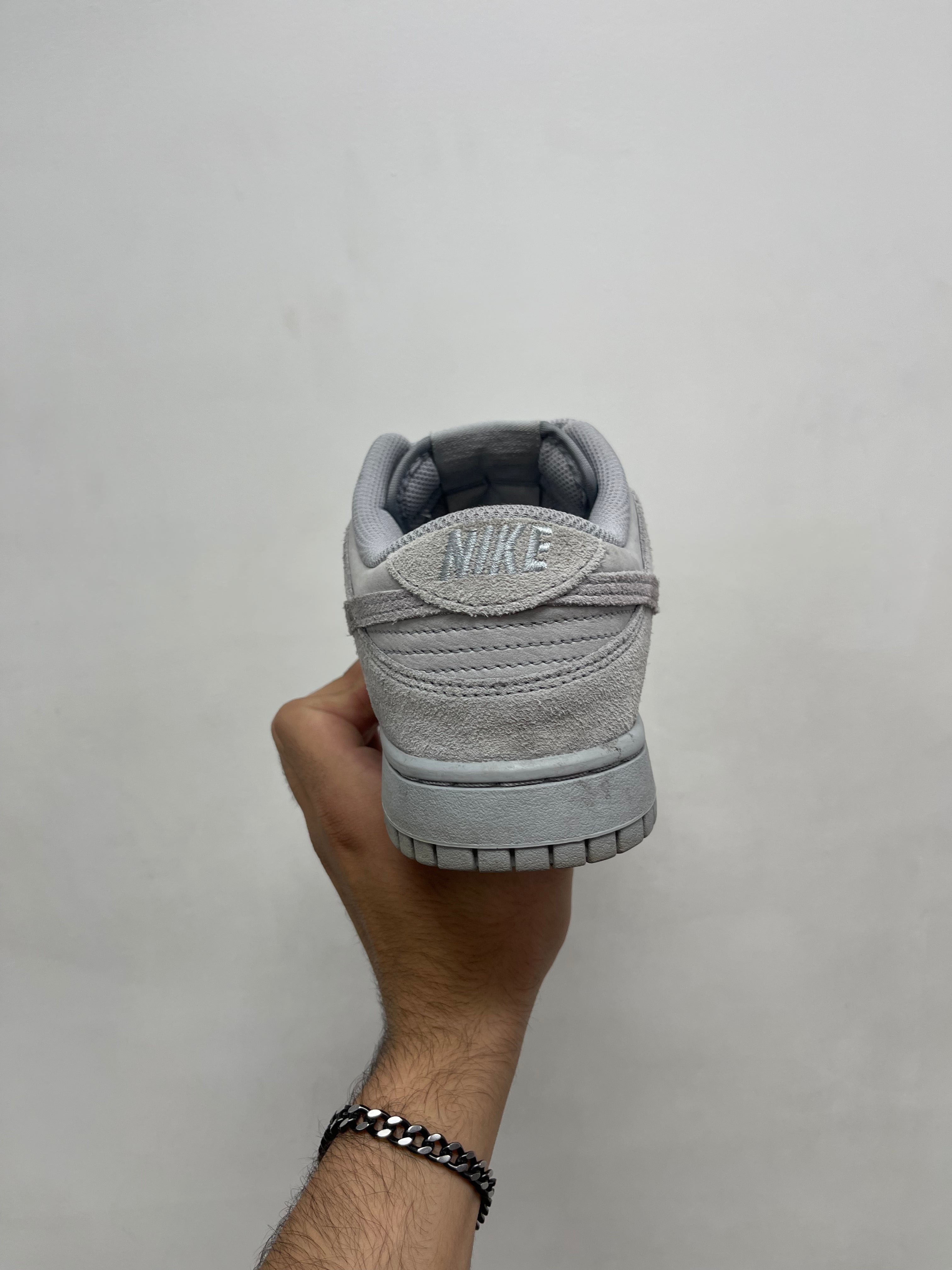 Nike Dunk Low Grey Suede Sneakers