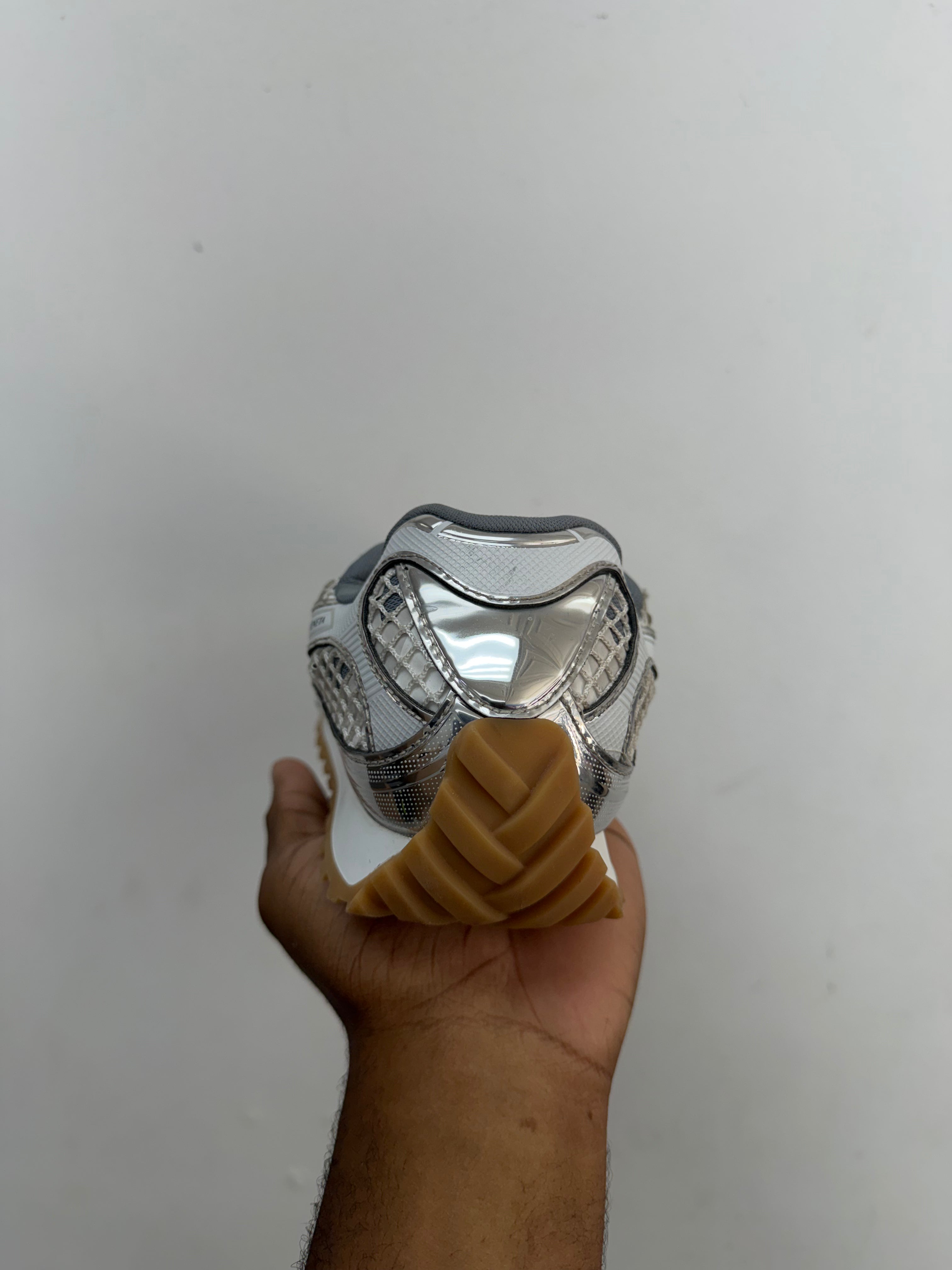 Bottega Veneta White Silver Orbits Sneakers