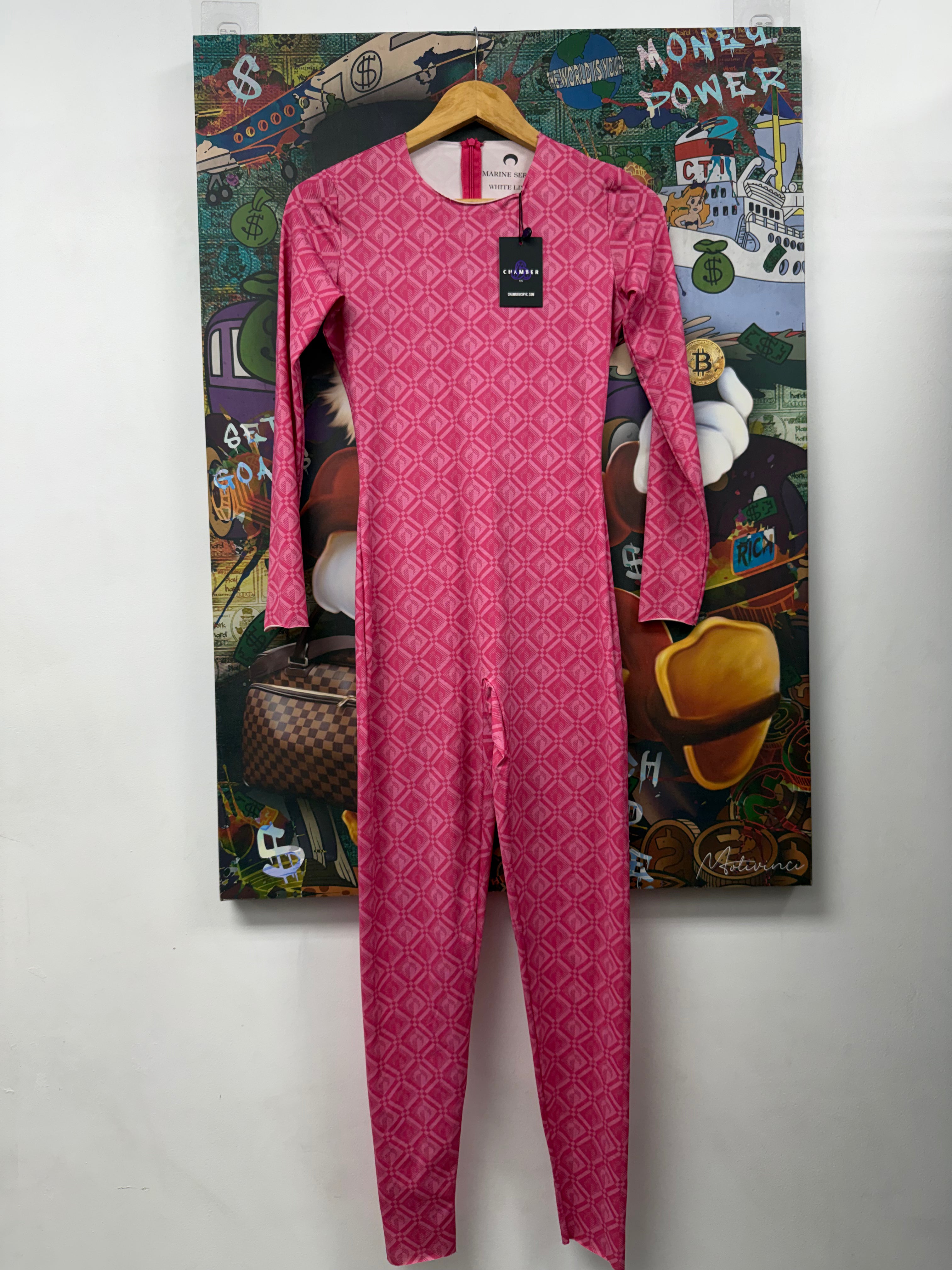Marine Serre Pink Body Suit