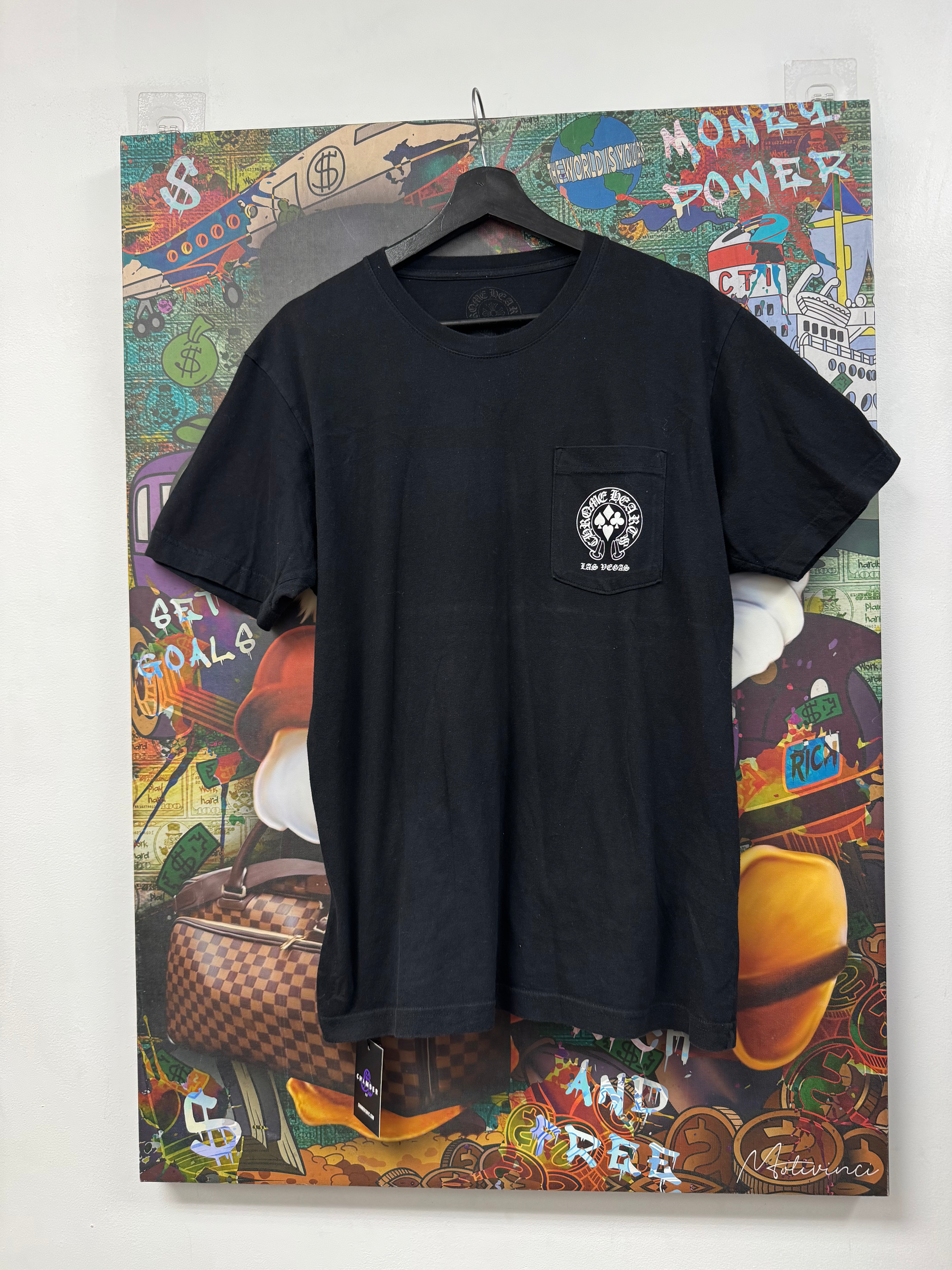 Chrome Hearts Black Las Vegas Cards Tee