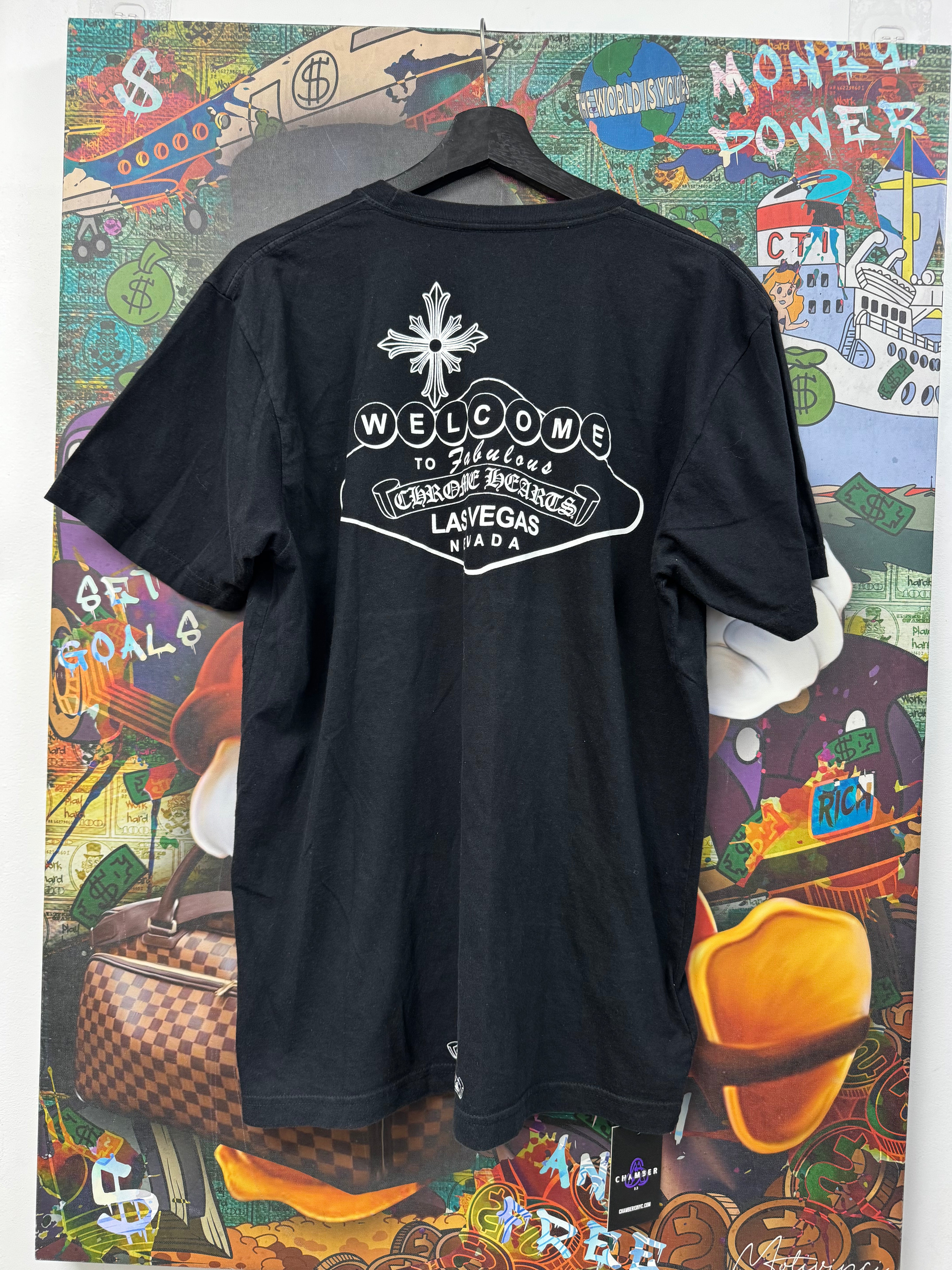 Chrome Hearts Black Las Vegas Cards Tee