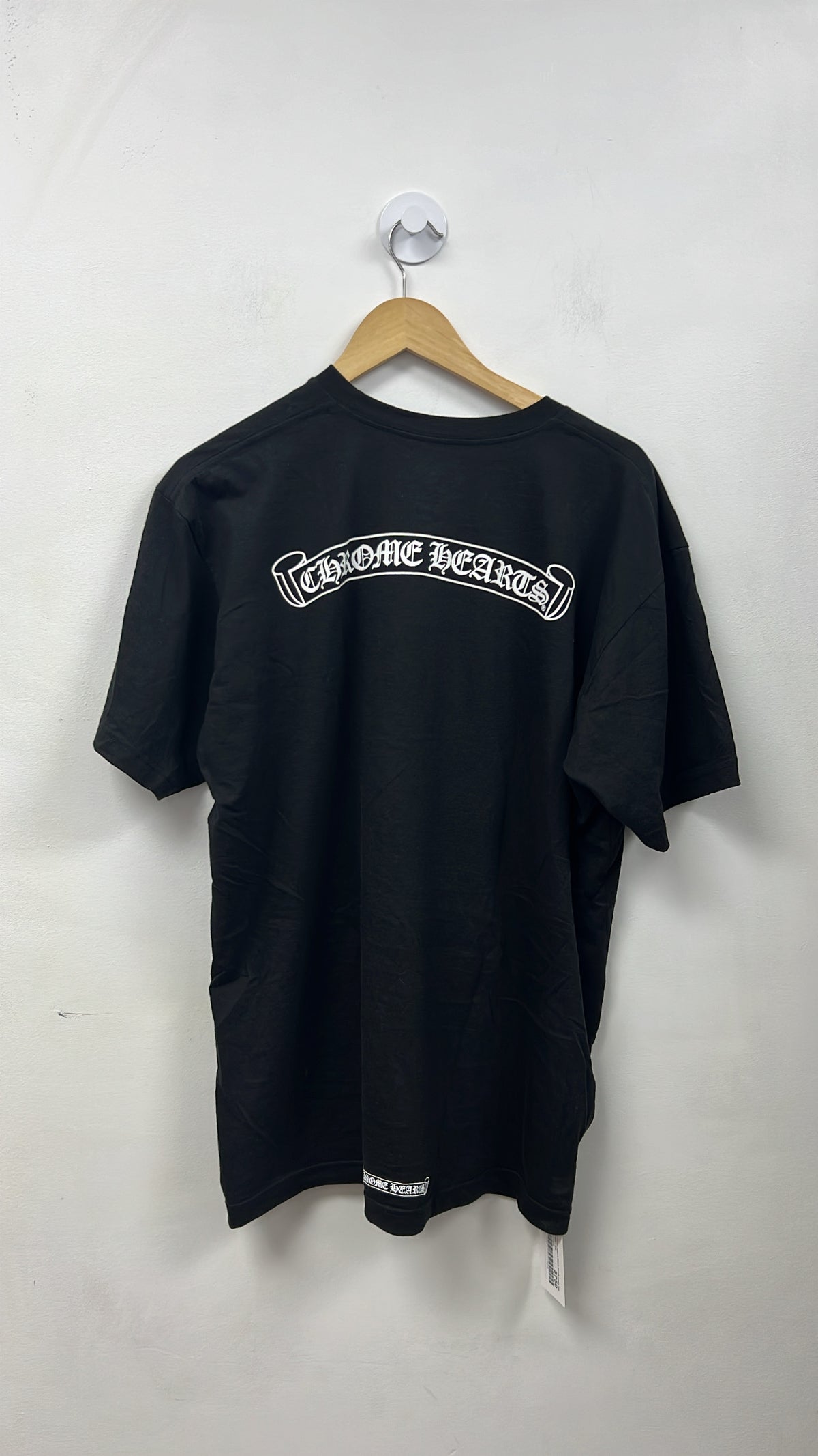 Chrome Hearts Black Scroll Logo Tee