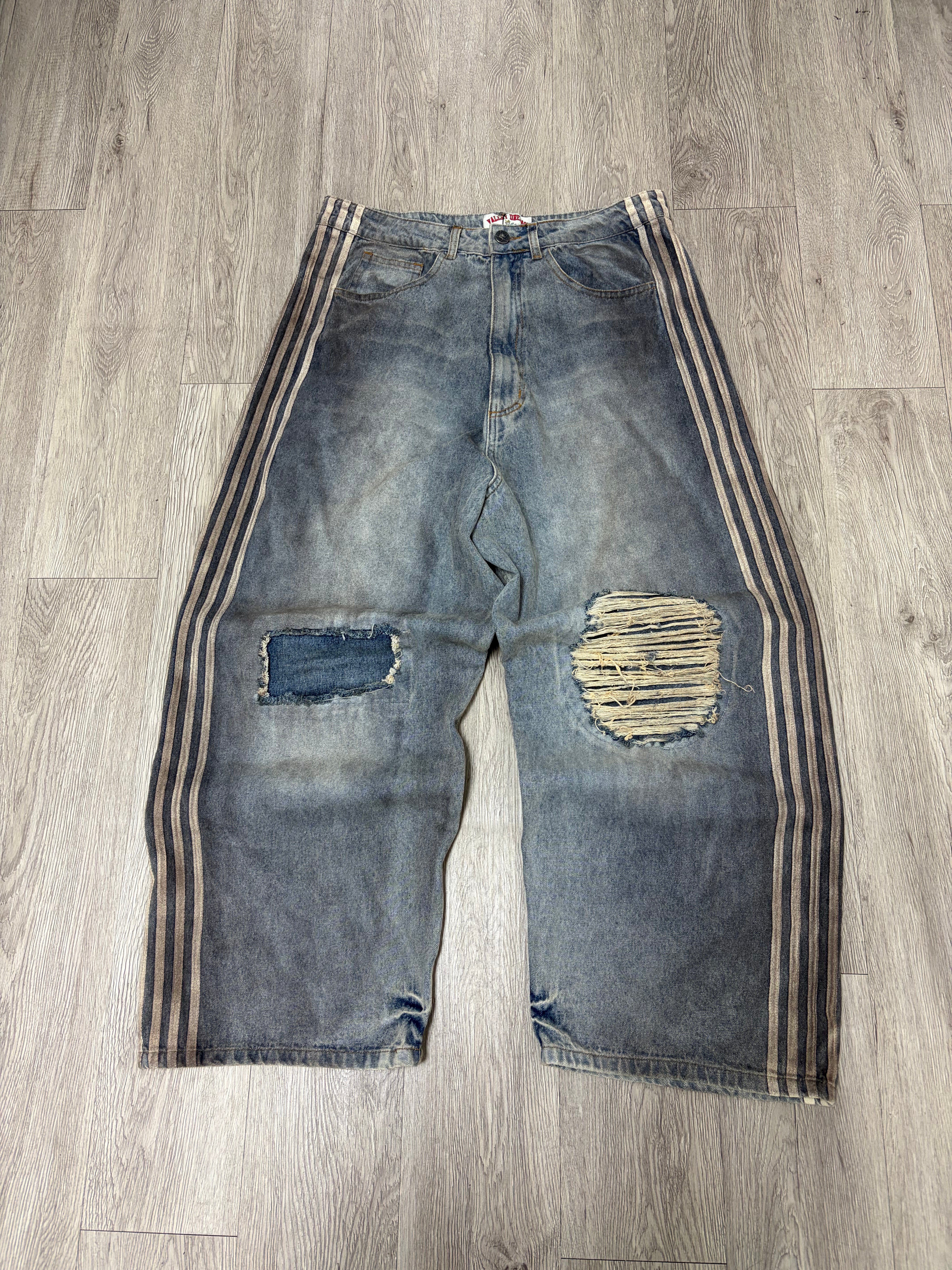 Vale Vintage Wash Stripe Jeans