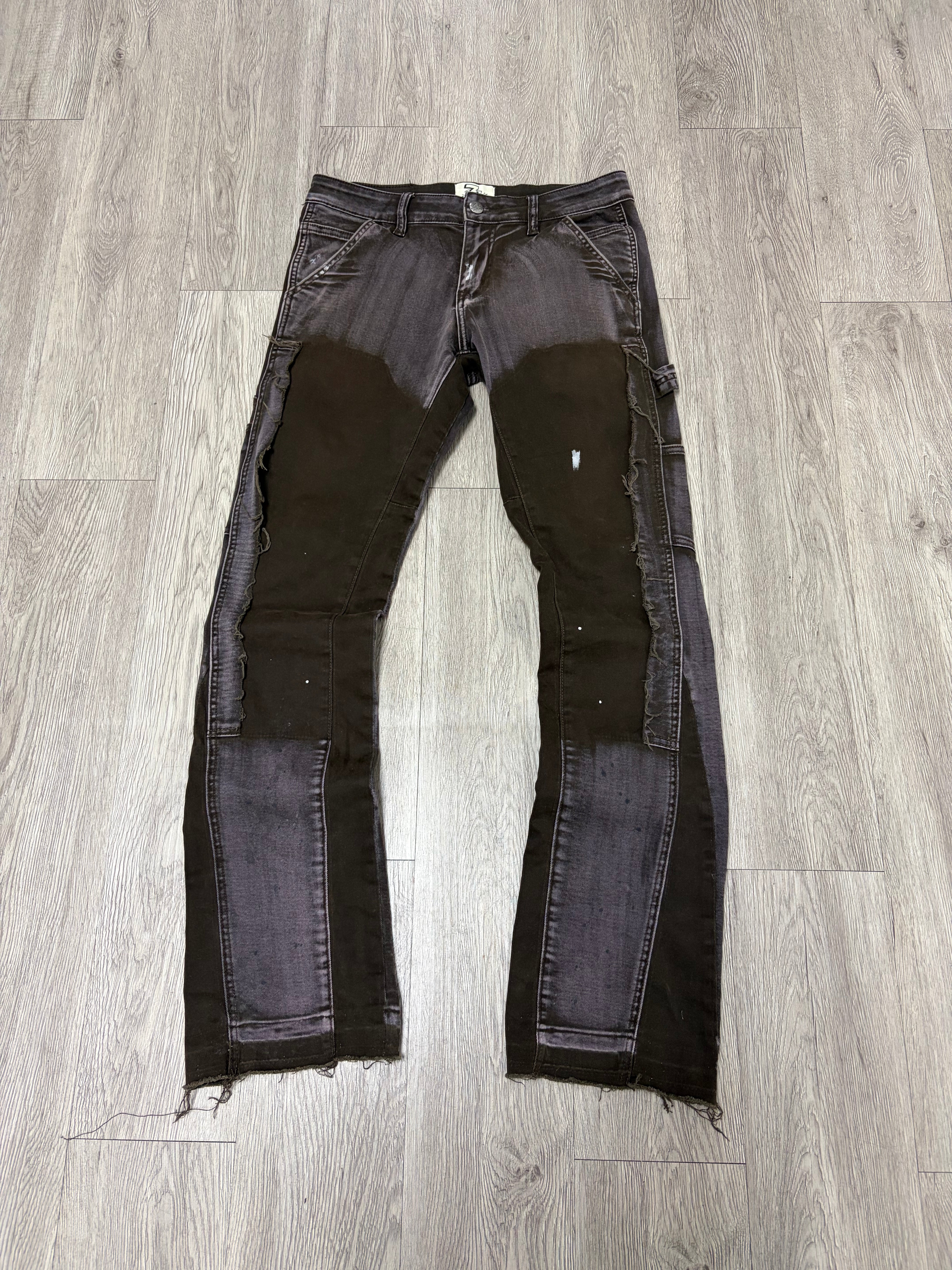 Triple Sevens Brown Flared Jeans