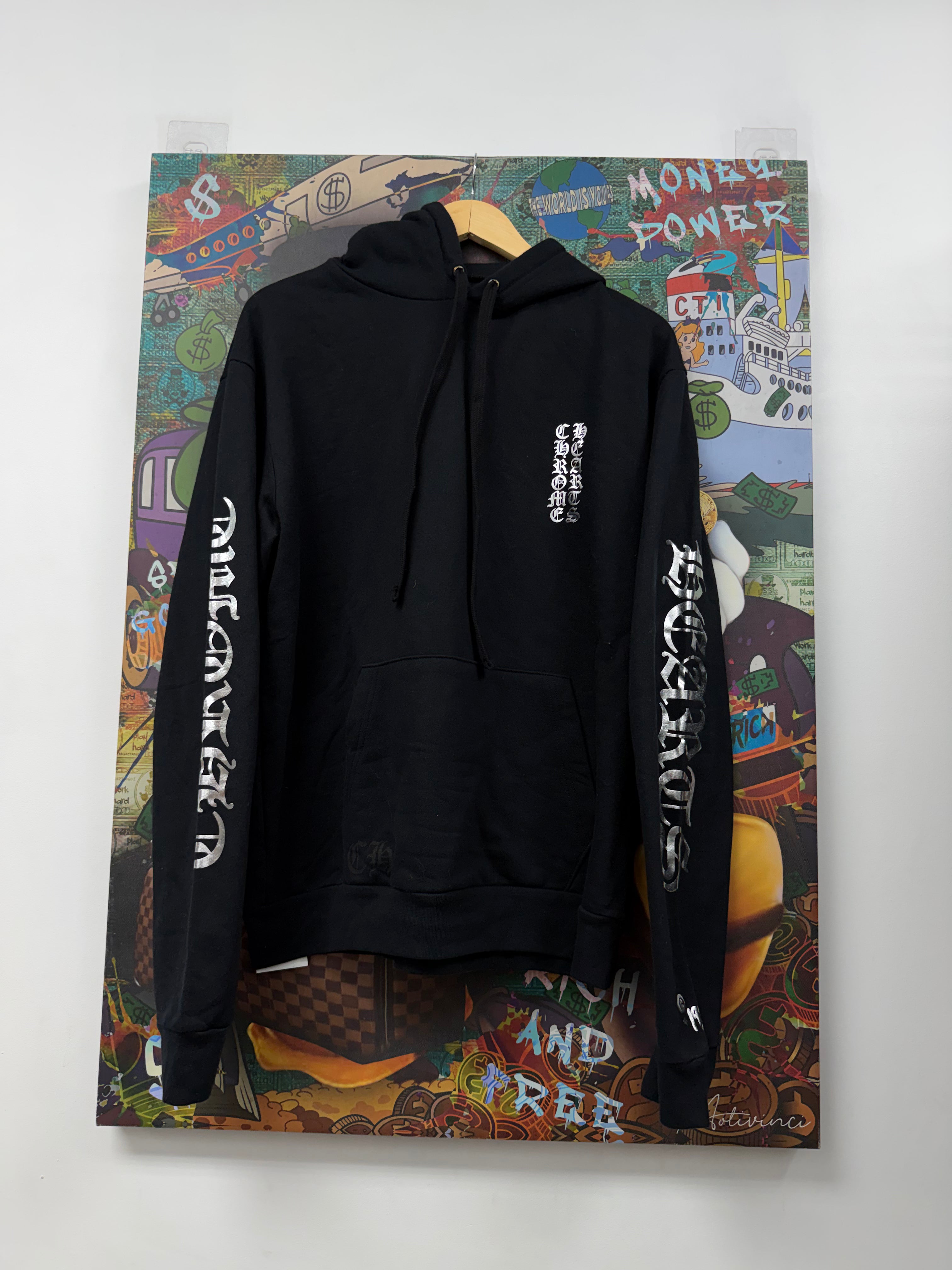 Chrome Hearts Black Silver 1988 Pullover Hoodie