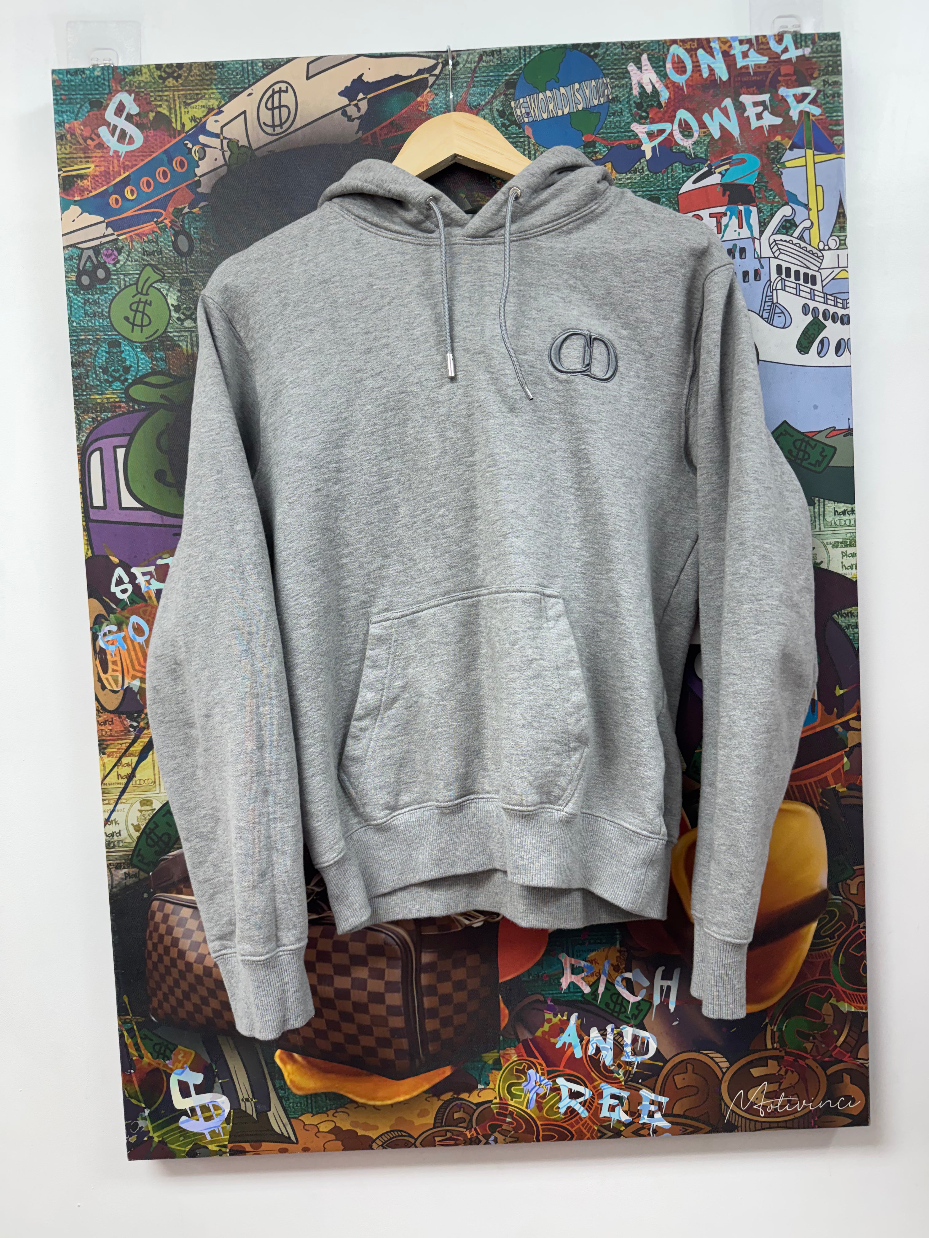 Dior Grey CD Icon Hoodie