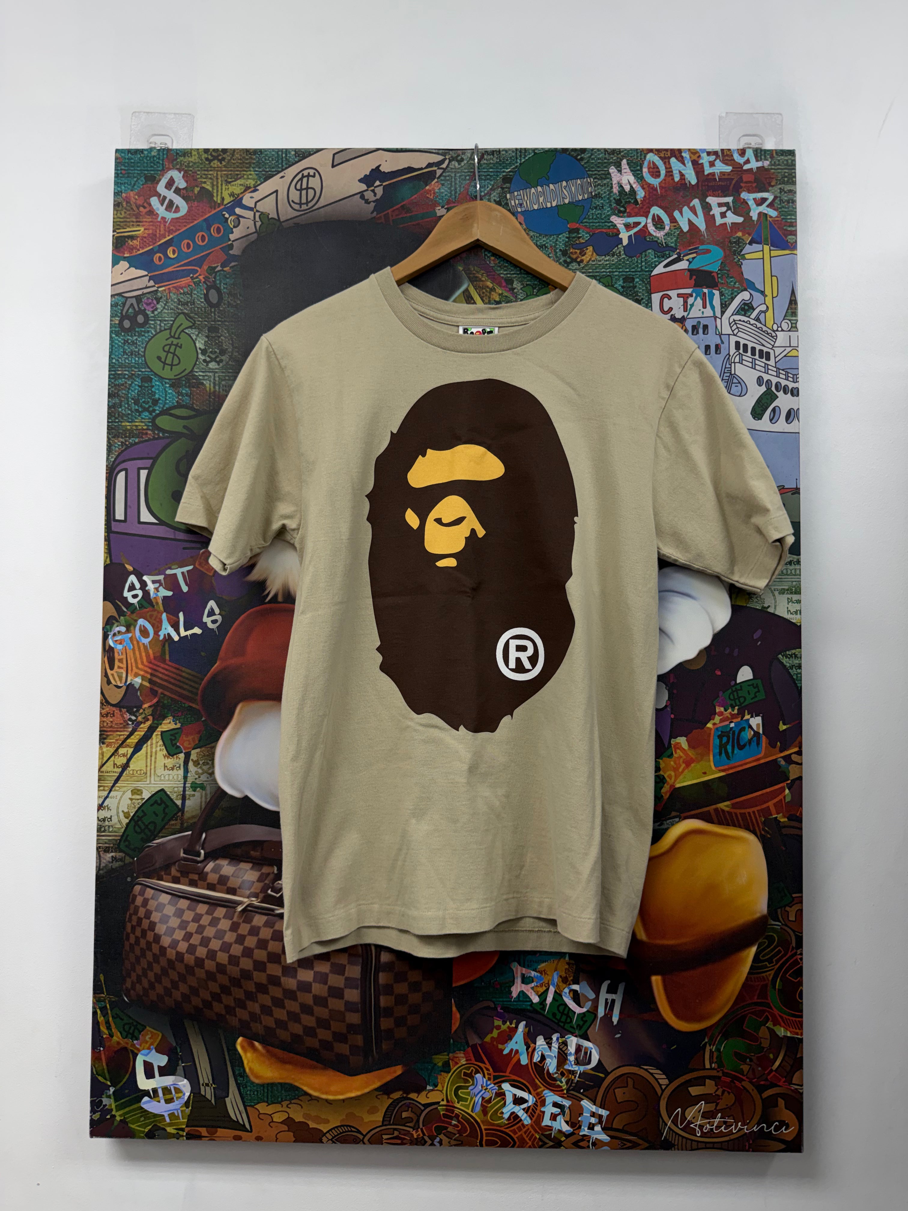 BAPE Tan Head Tee